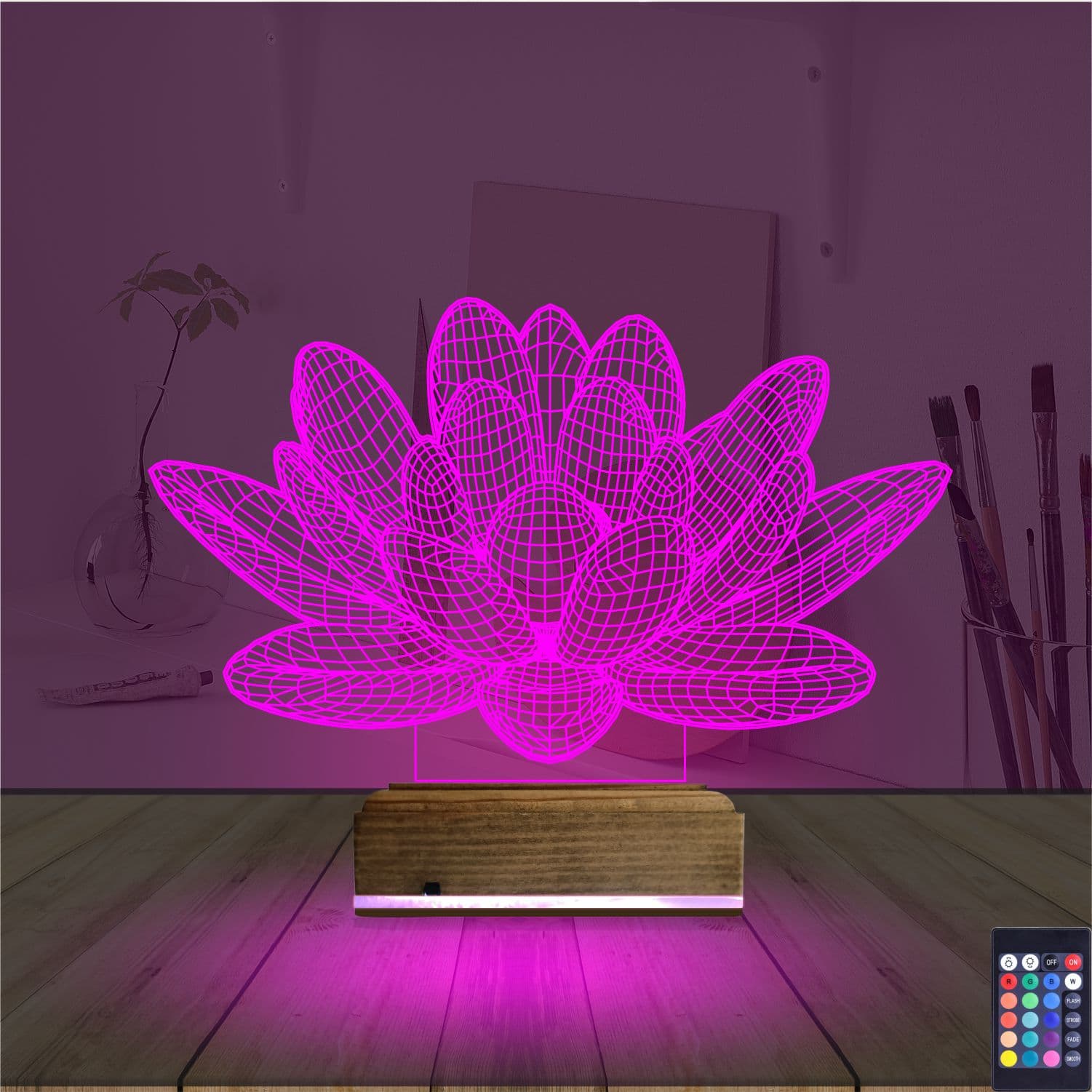 Лотос — 3D LED Ночник | Подарок для души 4