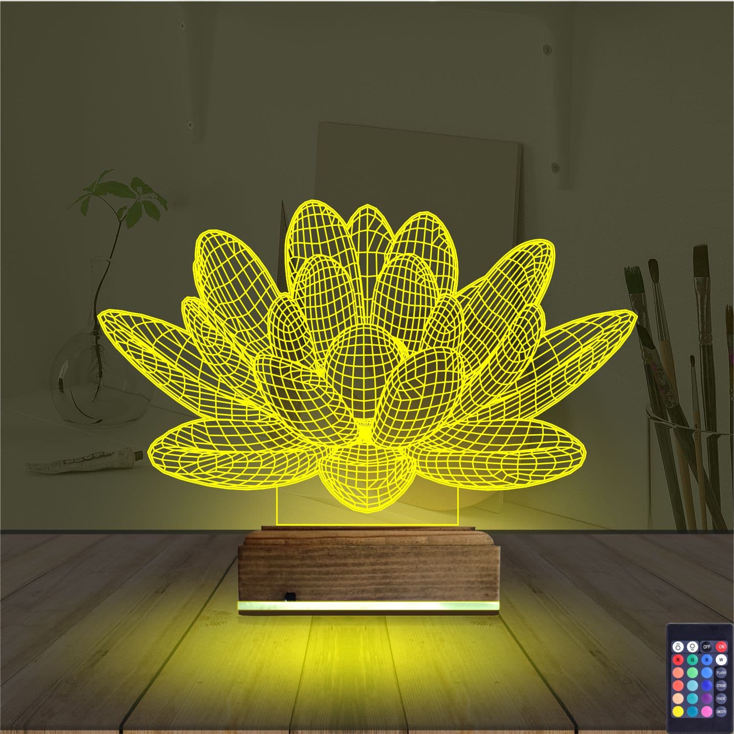 Лотос — 3D LED Ночник | Подарок для души 5