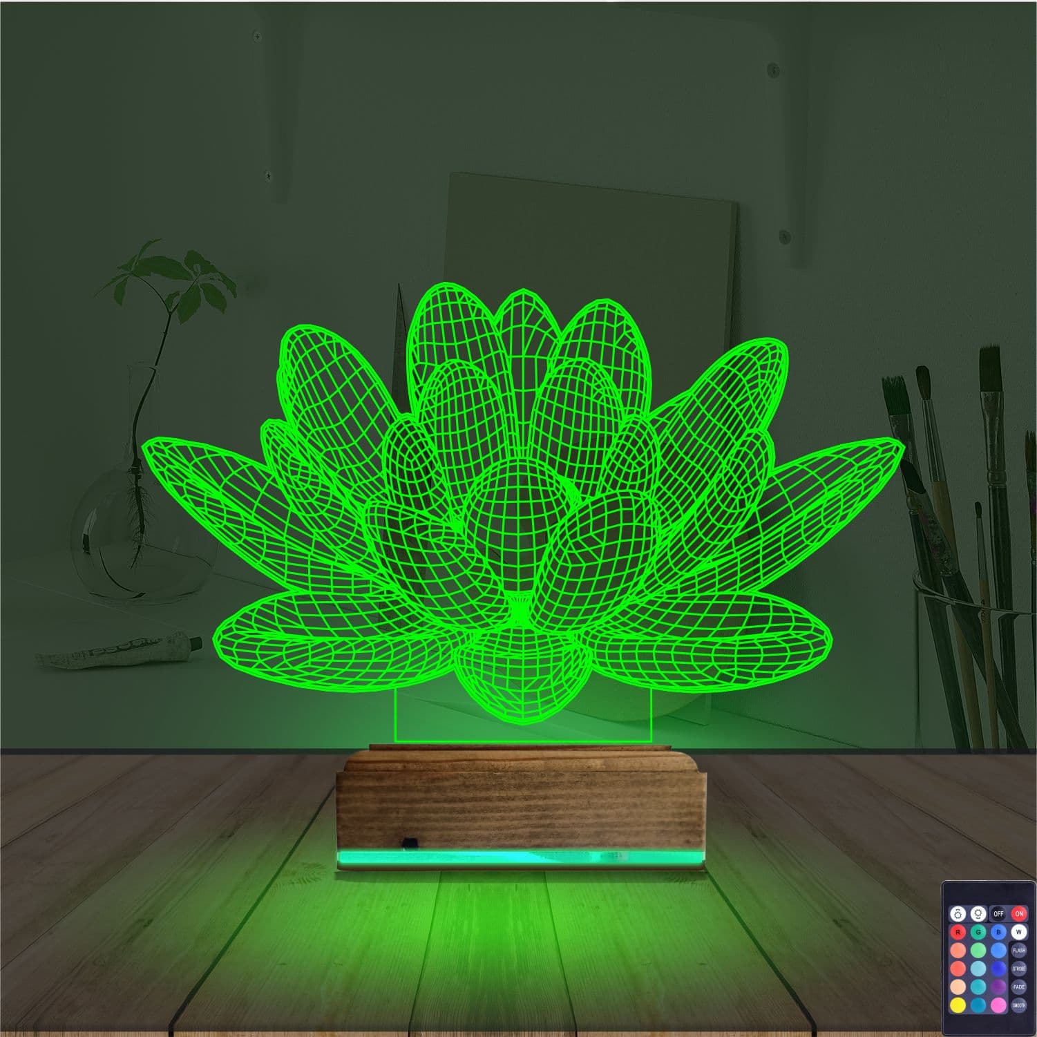 Лотос — 3D LED Ночник | Подарок для души 6