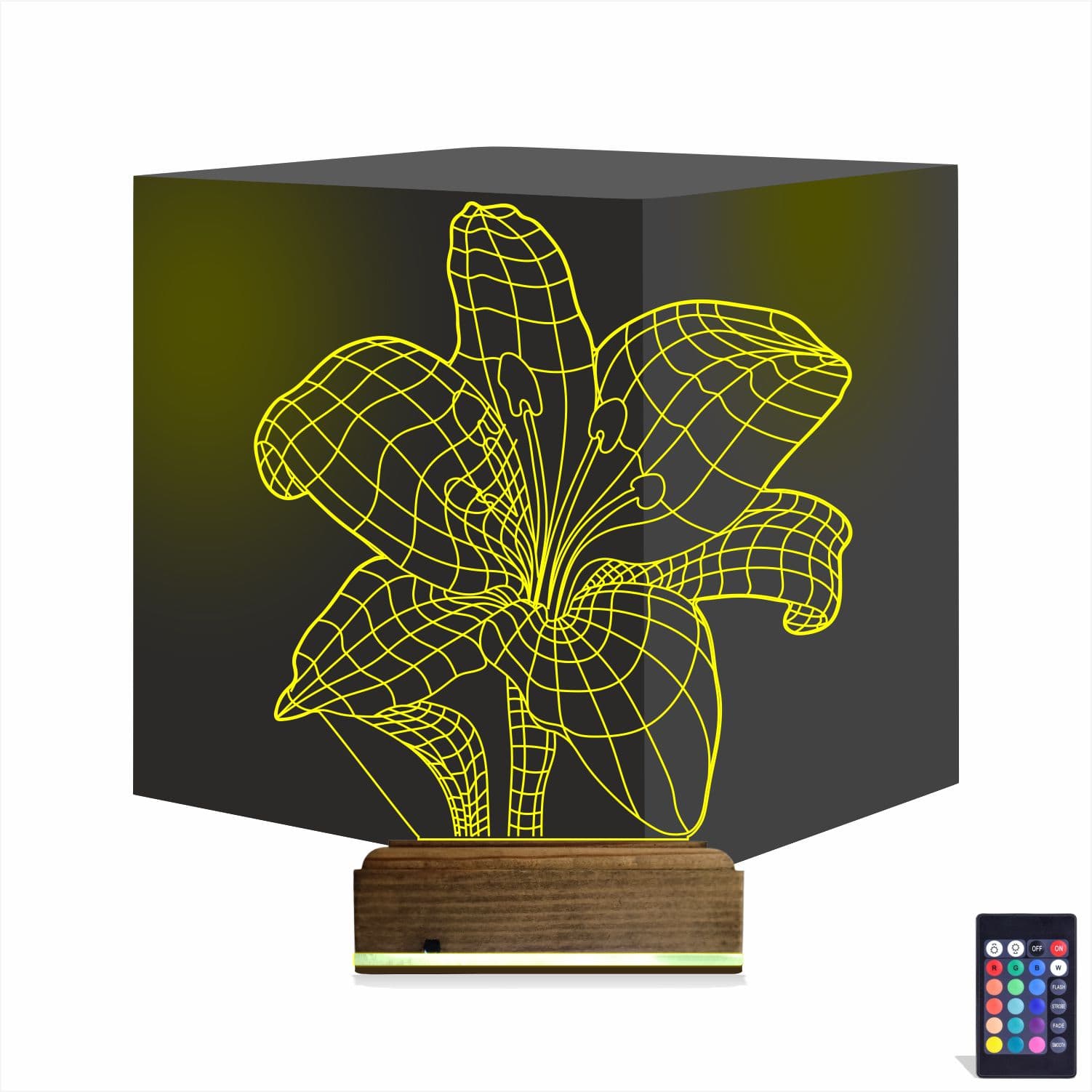 Лилия — 3D LED Ночник | Романтический подарок 1