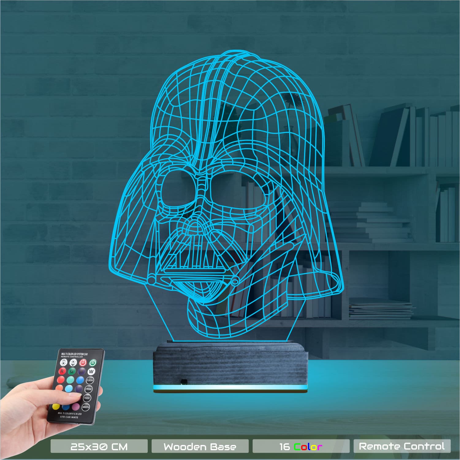 Дарт Вейдер — 3D LED Ночник | Подарок фанату Звездных Войн 9