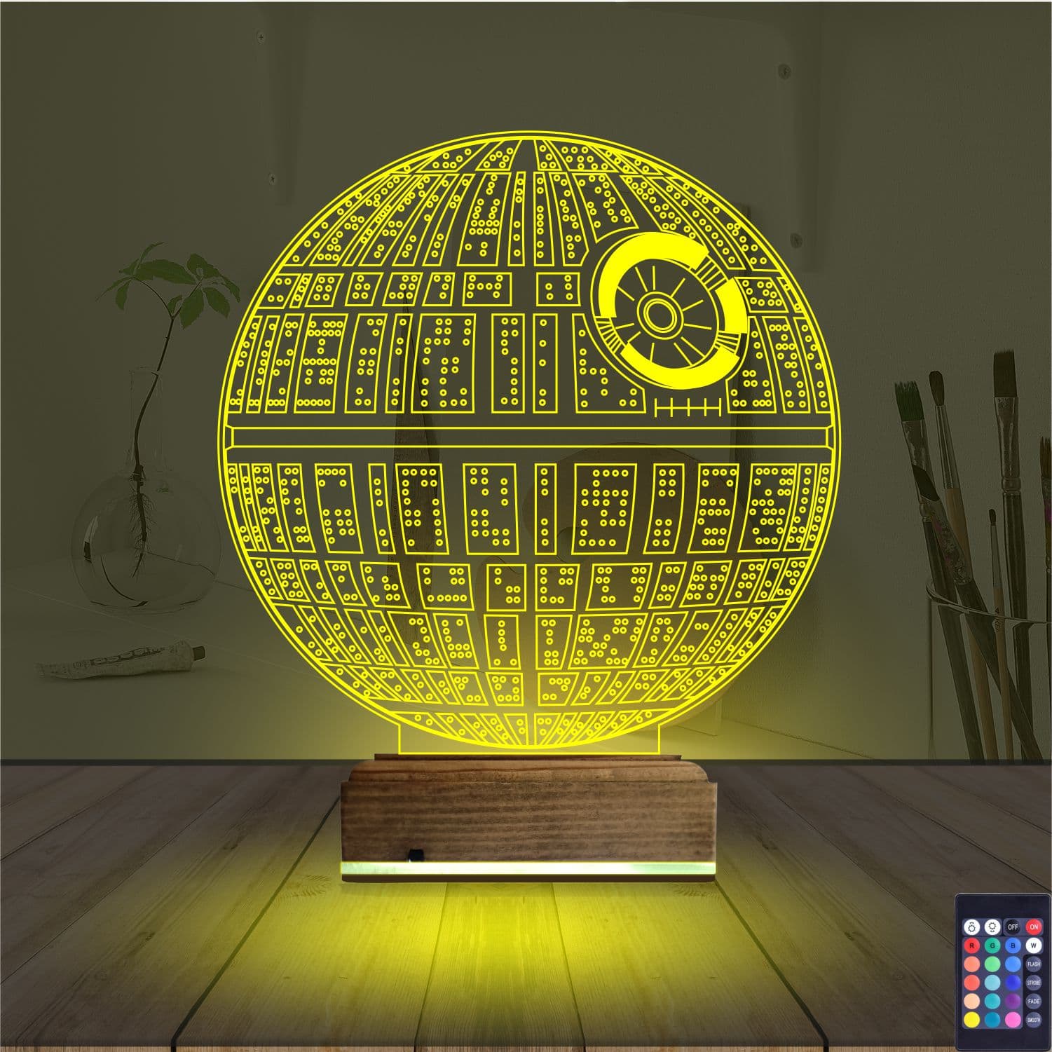 Звезда Смерти — 3D LED Ночник | Подарок фанату Звездных Войн 5