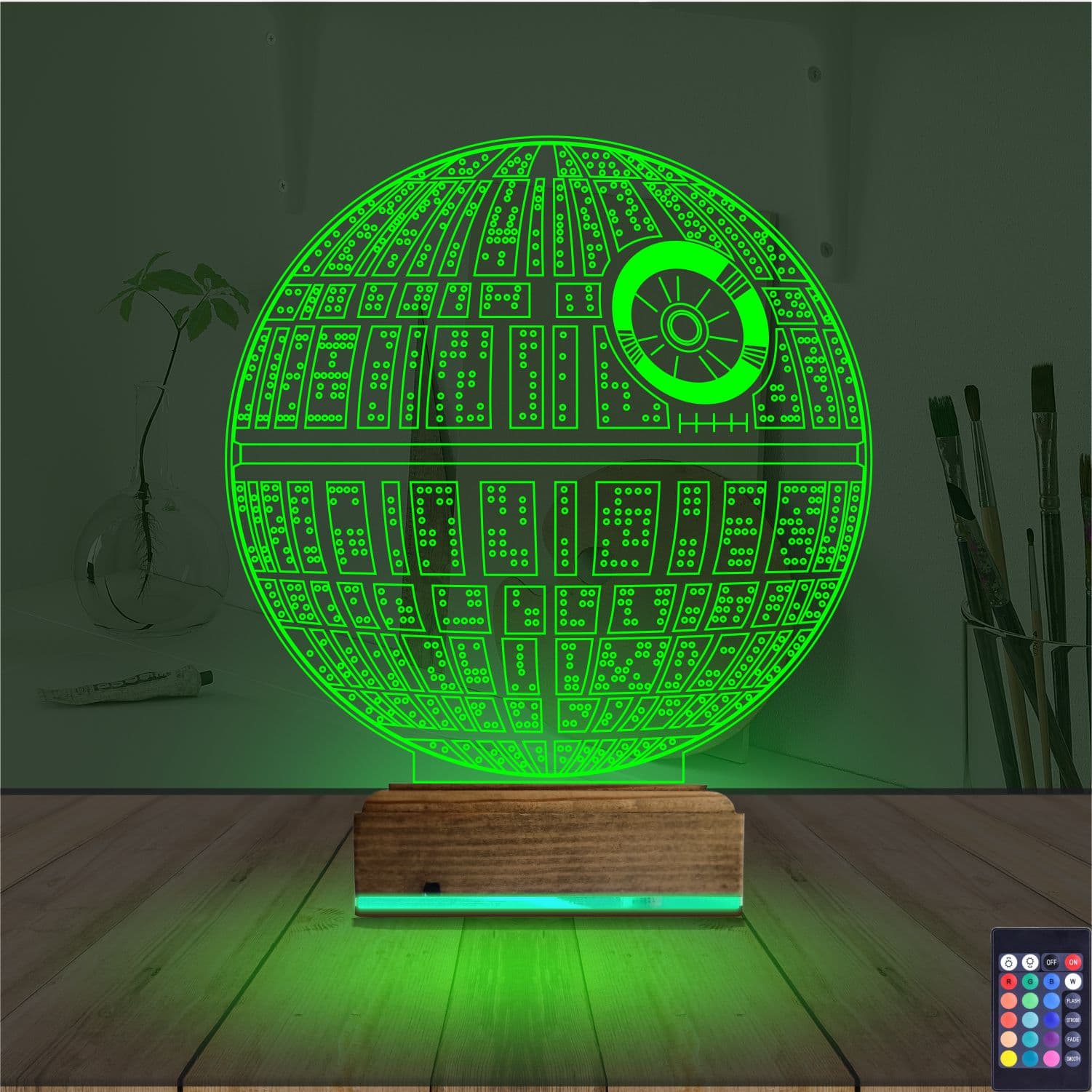 Звезда Смерти — 3D LED Ночник | Подарок фанату Звездных Войн 6