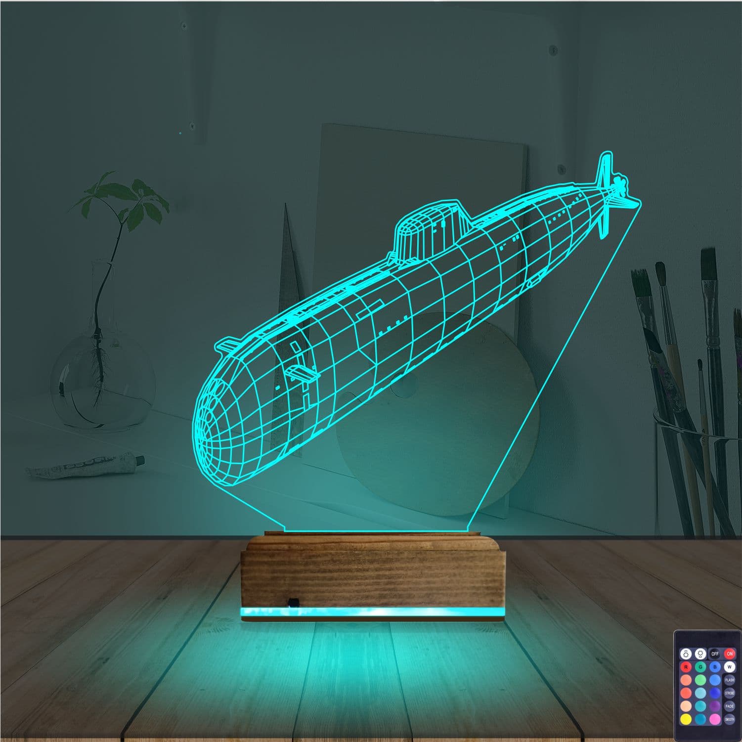 Подводная лодка 3D Ночник 3