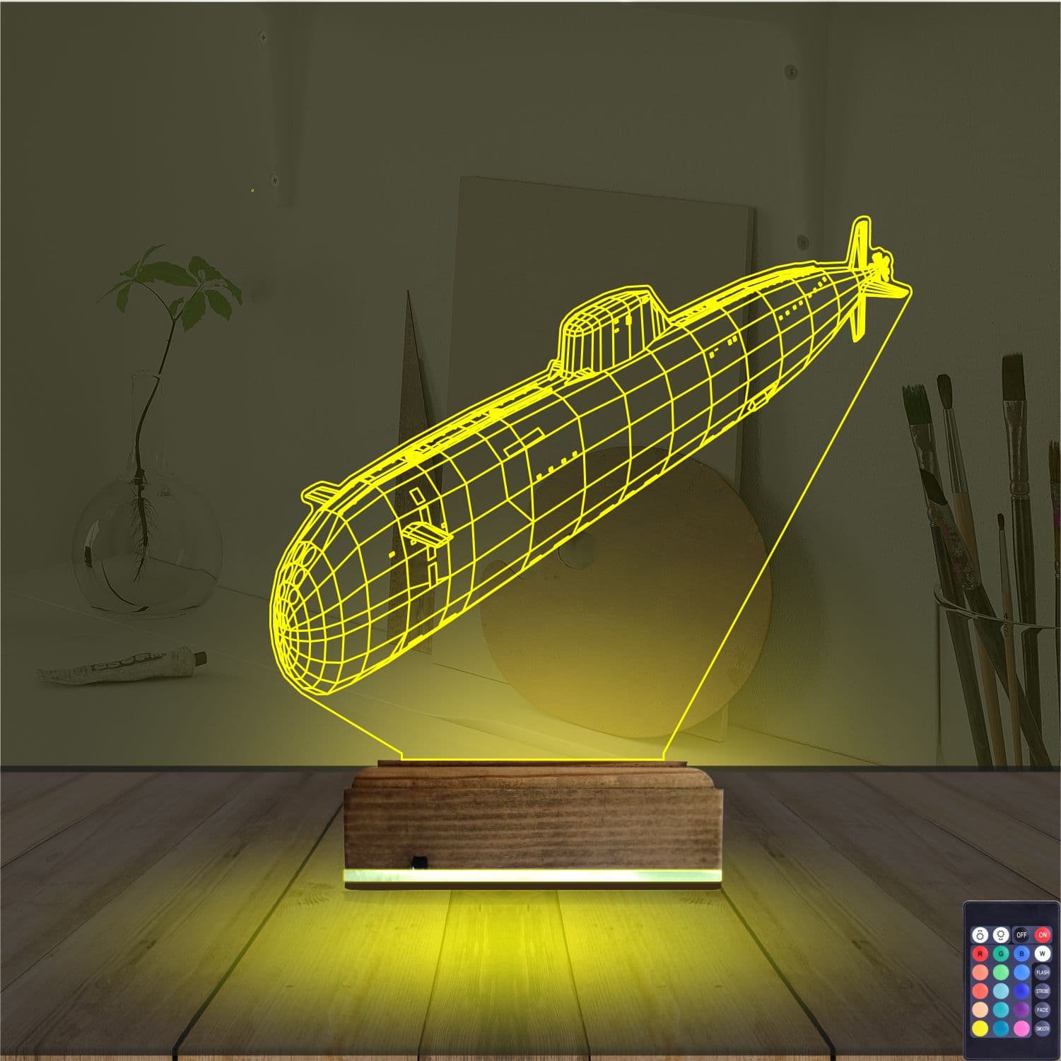 Подводная лодка 3D Ночник 5