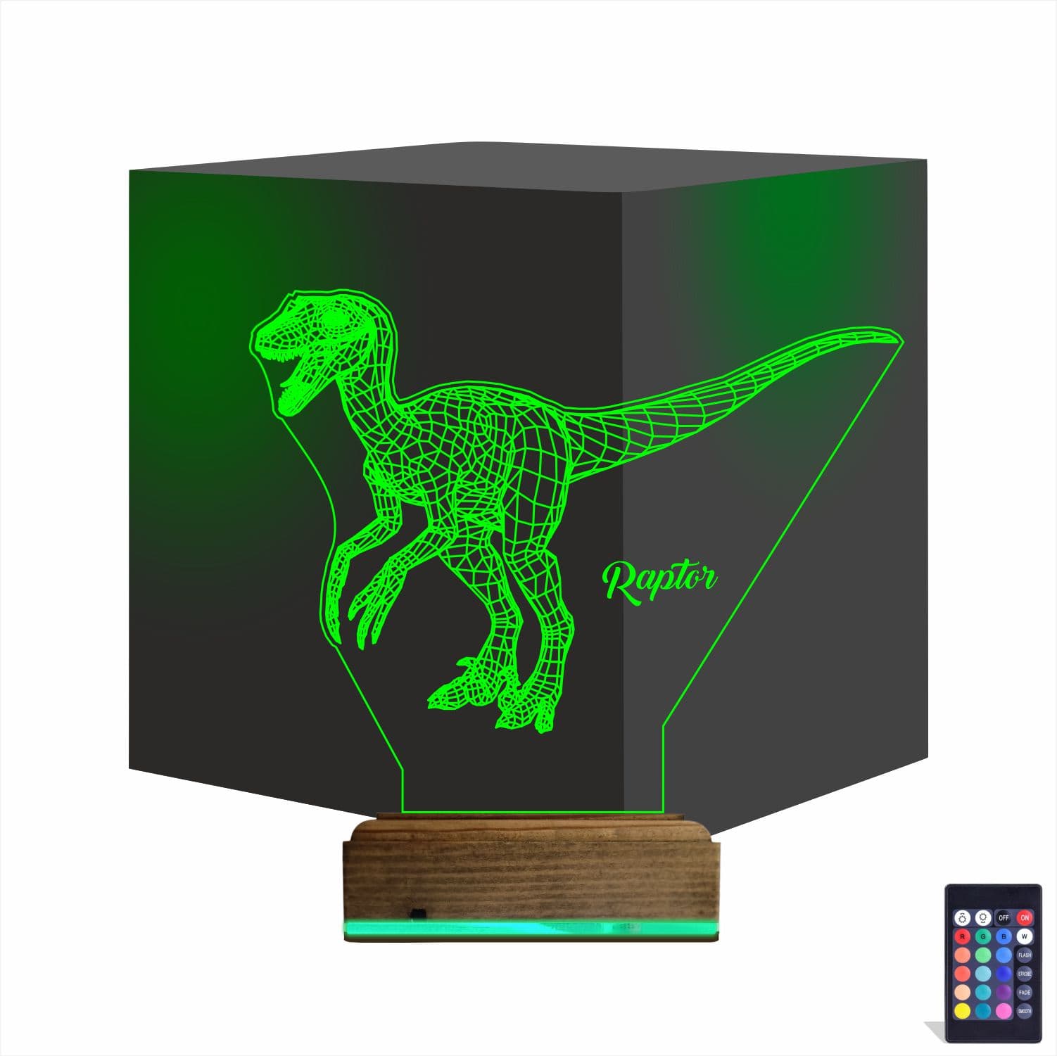 Раптор — 3D LED Ночник | Подарок ребёнку 1