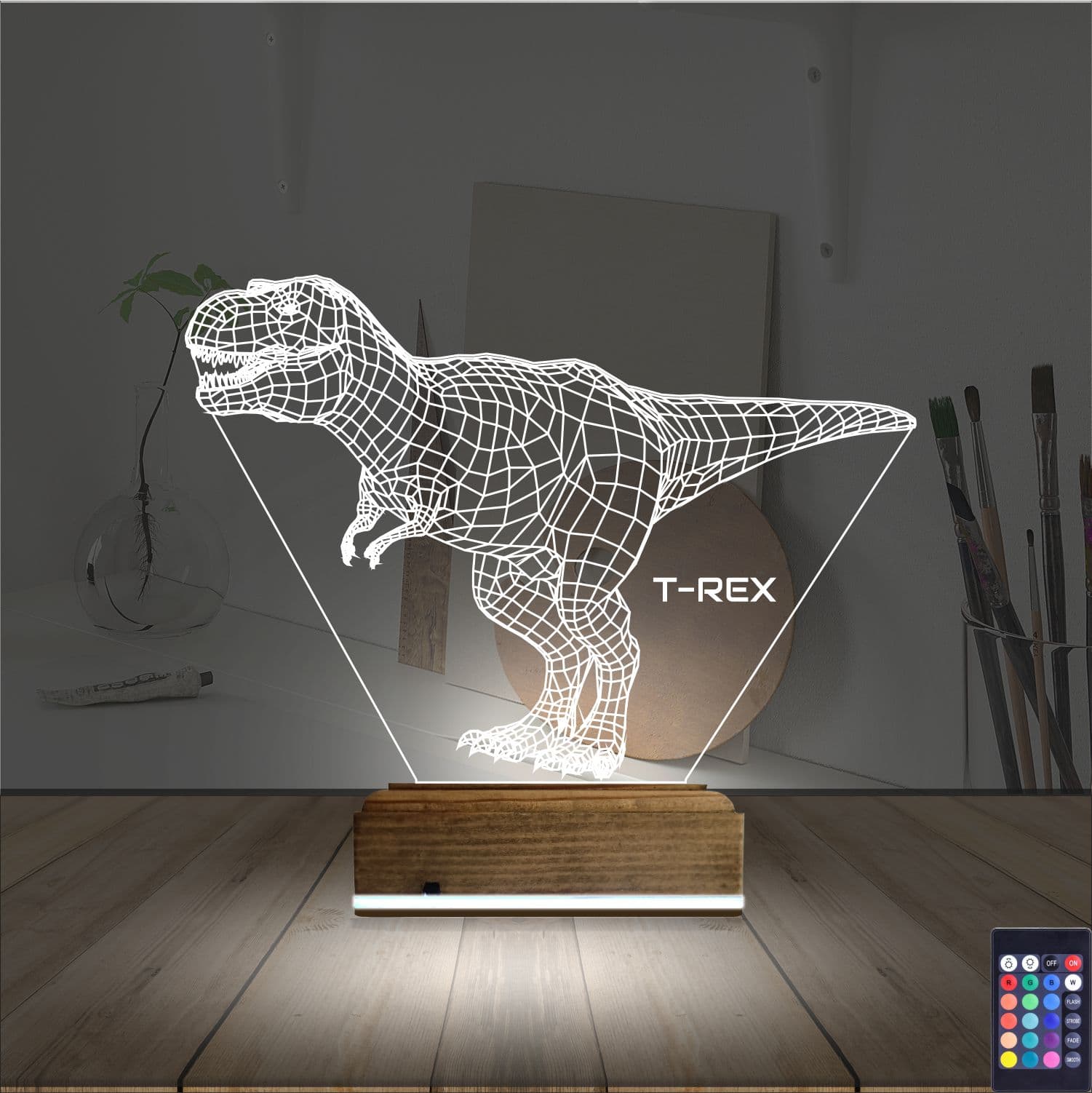 Тираннозавр — 3D LED Ночник | Подарок ребёнку 2