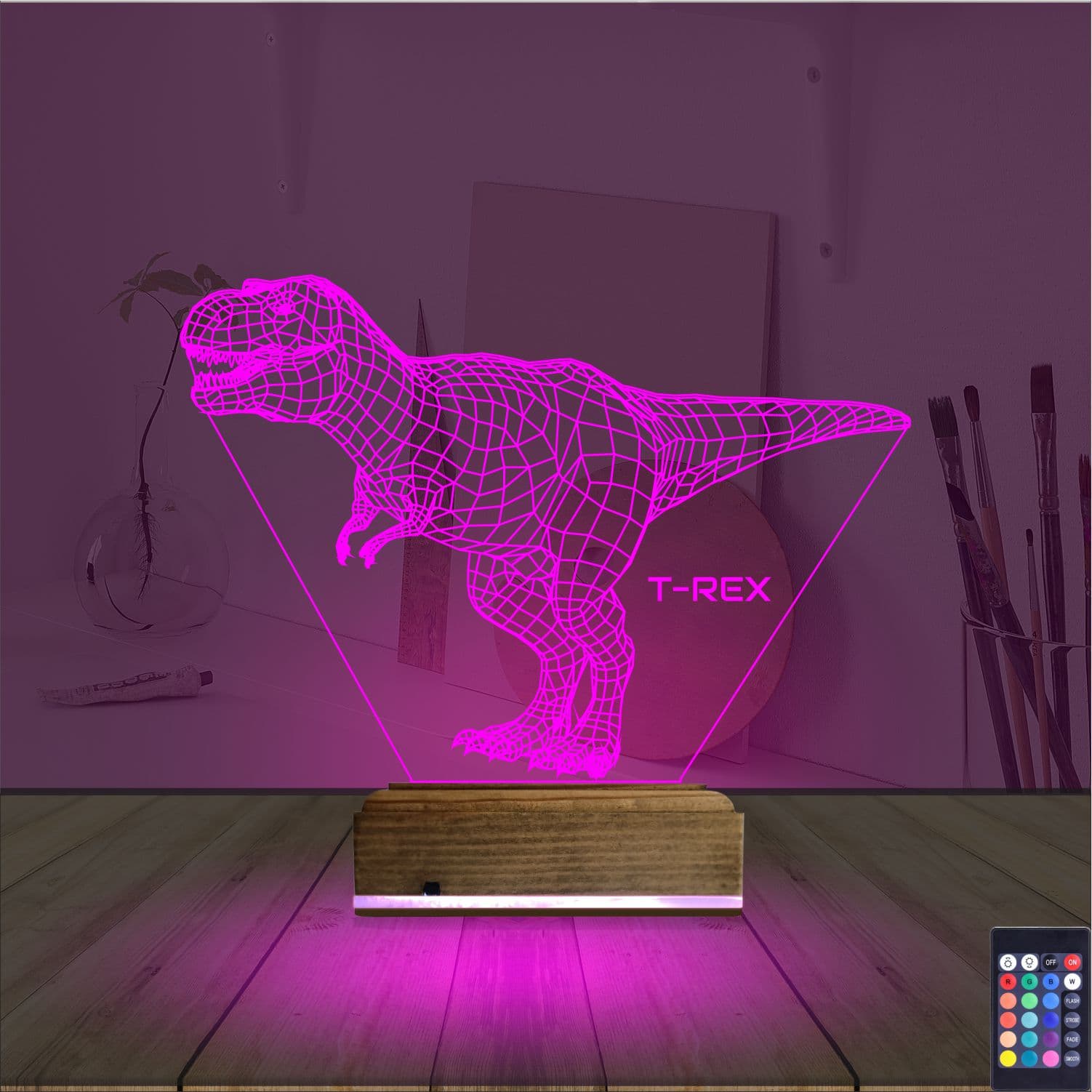 Тираннозавр — 3D LED Ночник | Подарок ребёнку 4