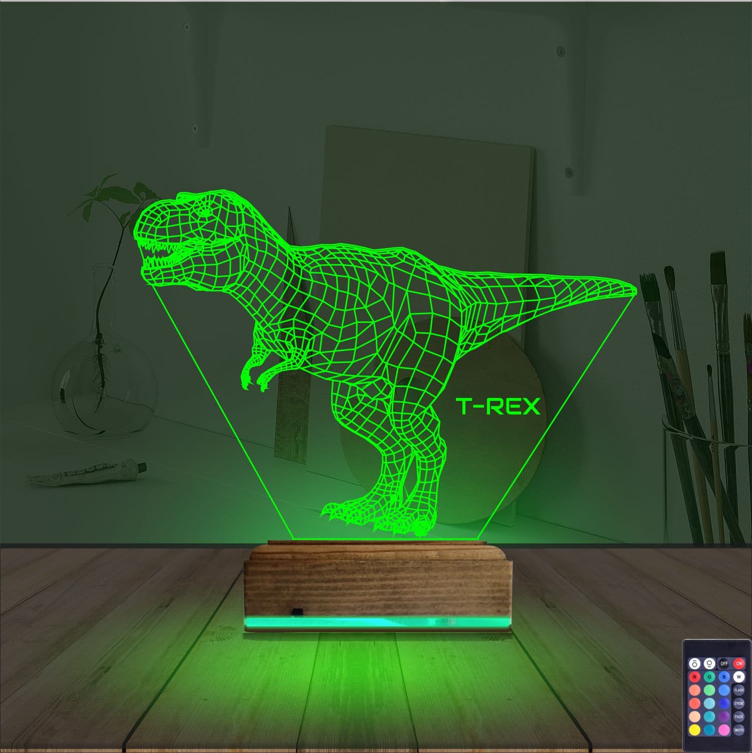 Тираннозавр — 3D LED Ночник | Подарок ребёнку 6