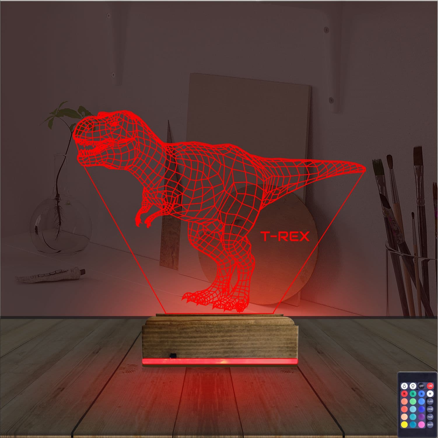 Тираннозавр — 3D LED Ночник | Подарок ребёнку 7