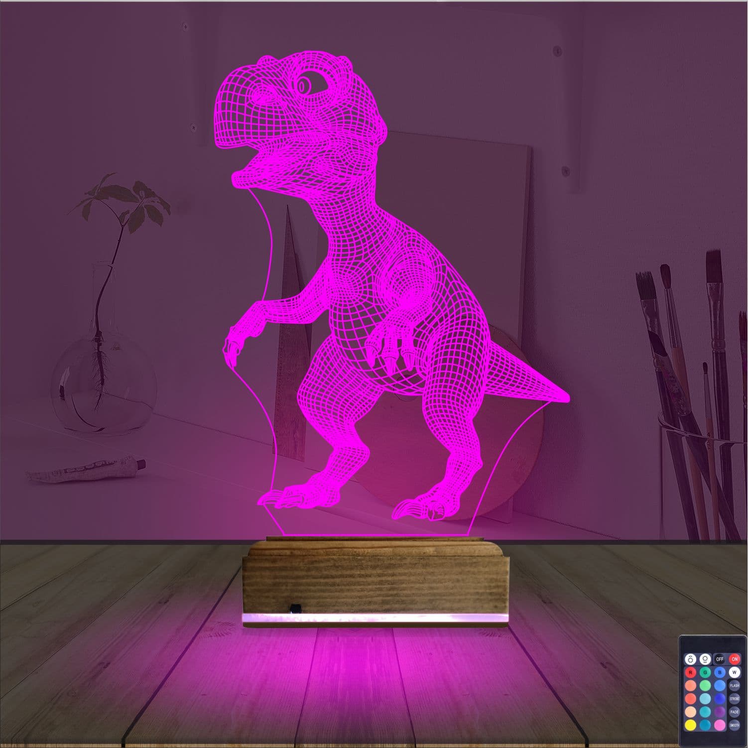 Тираннозавр T-Rex 3D Ночник 4