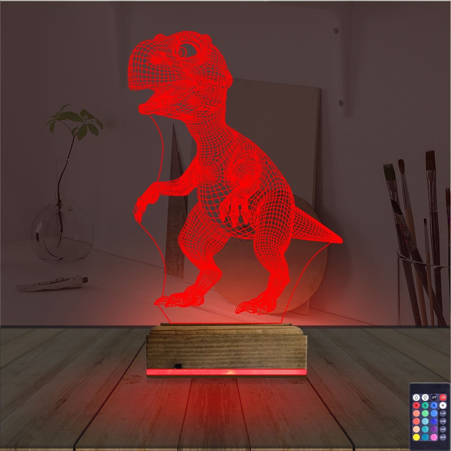Тираннозавр T-Rex 3D Ночник 7