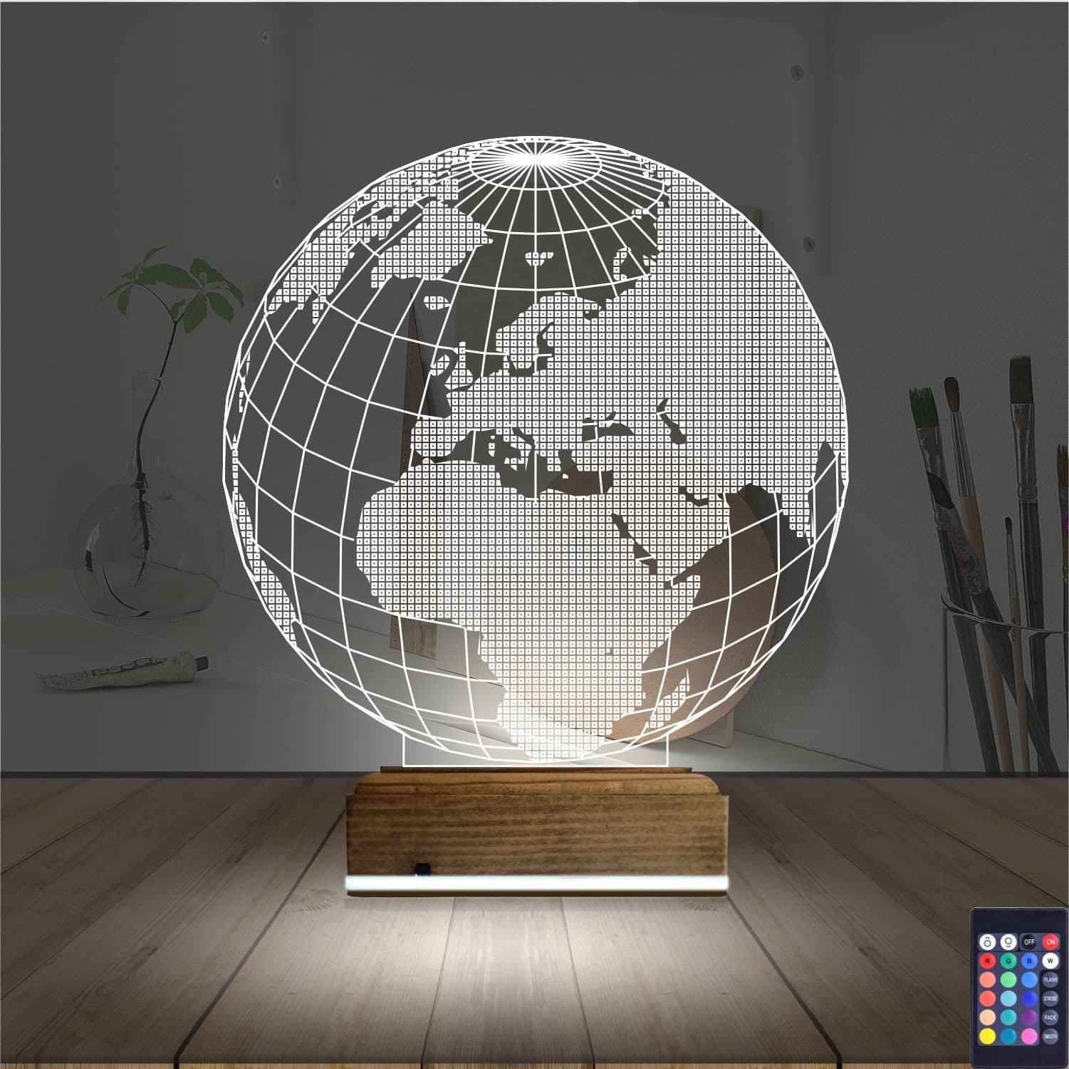 Глобус Земли — 3D LED Ночник | Подарок учителю или школьнику 2