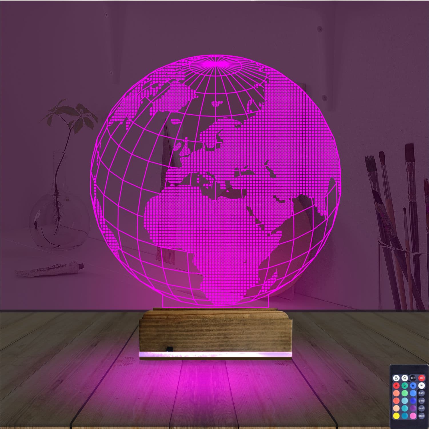 Глобус Земли — 3D LED Ночник | Подарок учителю или школьнику 4