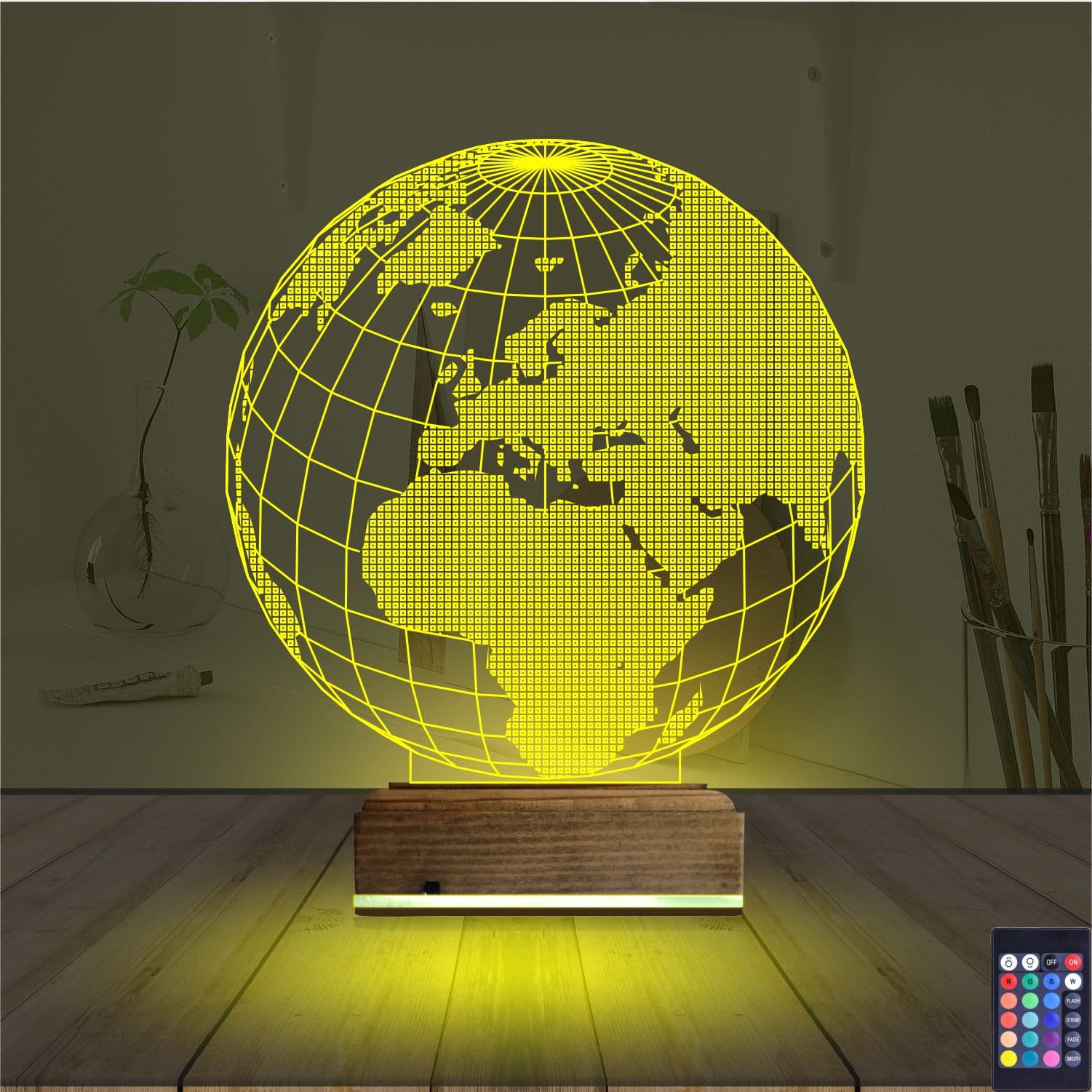 Глобус Земли — 3D LED Ночник | Подарок учителю или школьнику 5