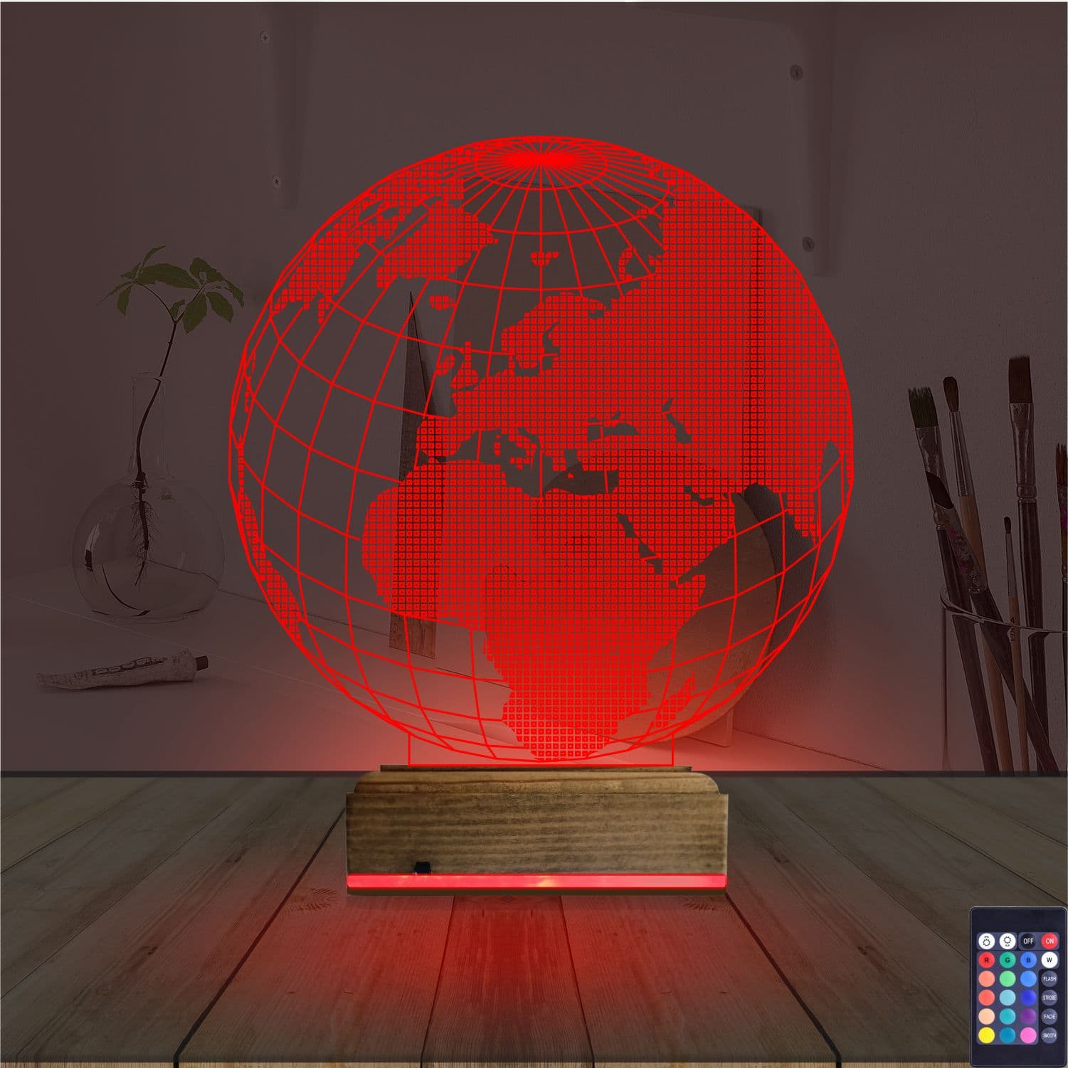 Глобус Земли — 3D LED Ночник | Подарок учителю или школьнику 7