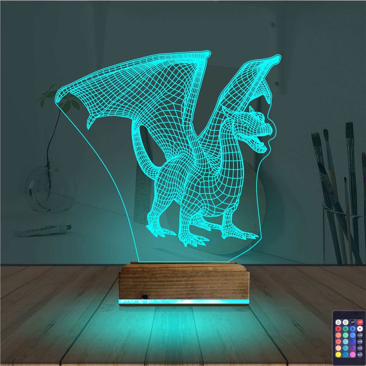 Дракон — 3D LED Ночник | Подарок любителям фэнтези 3