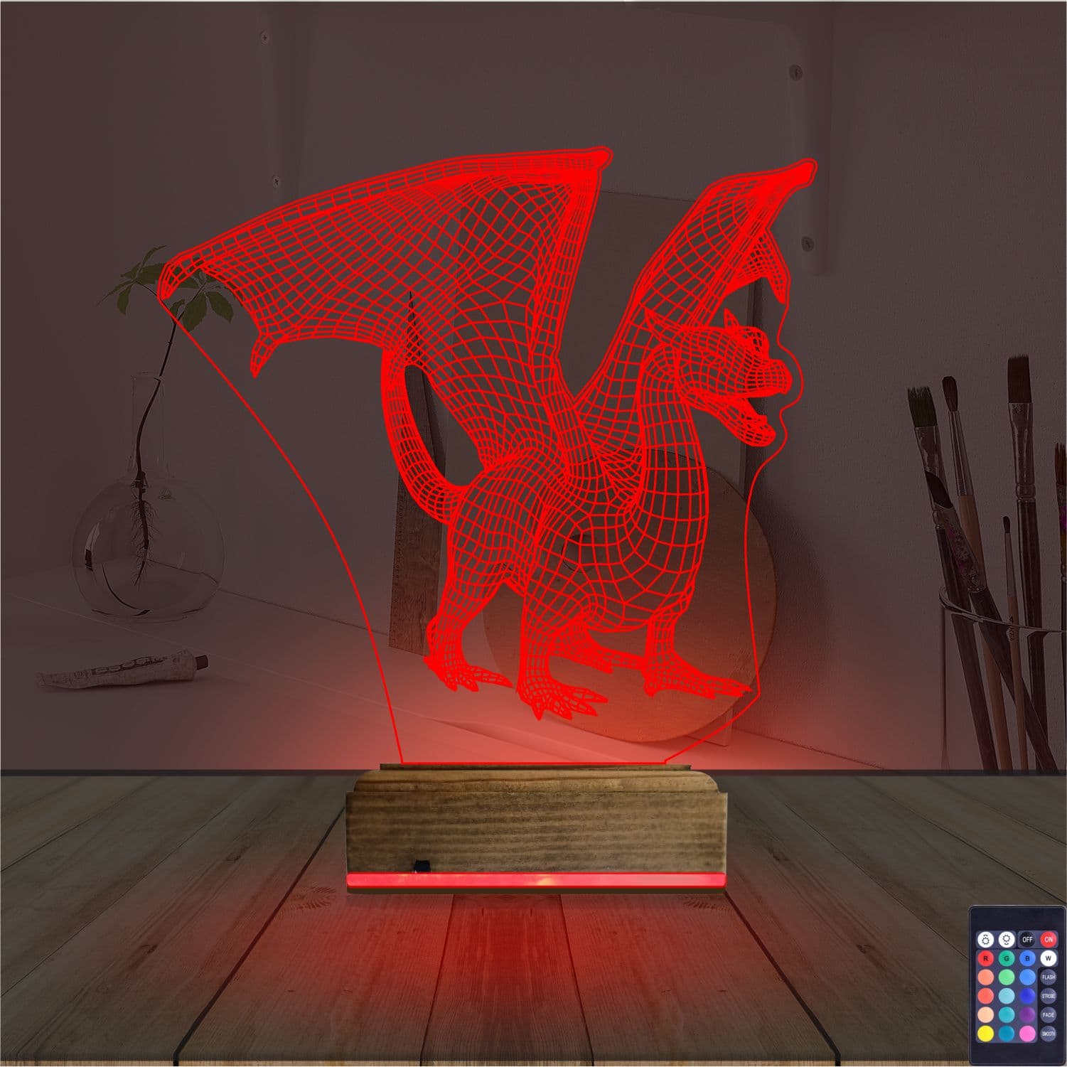 Дракон — 3D LED Ночник | Подарок любителям фэнтези 7