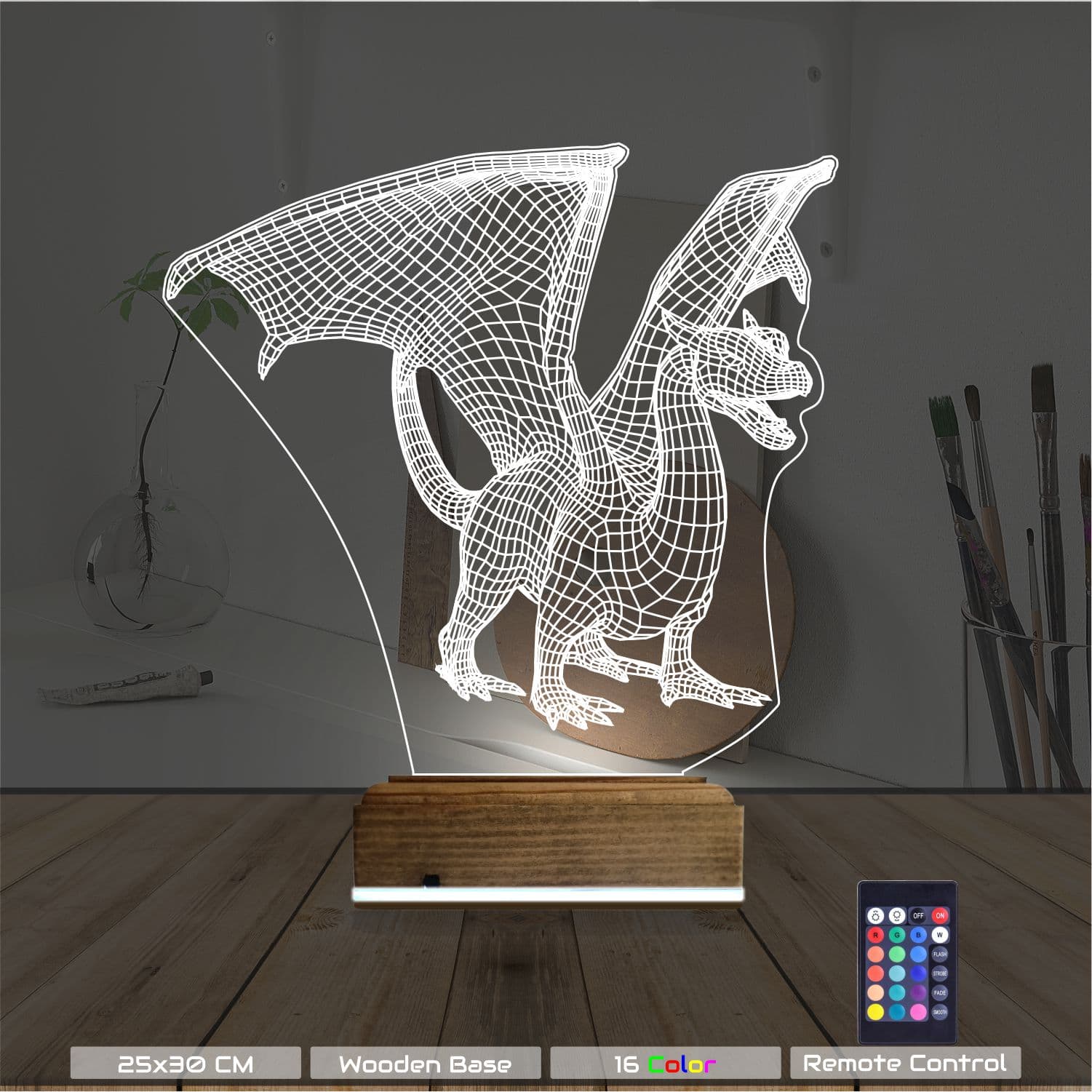 Дракон — 3D LED Ночник | Подарок любителям фэнтези 8