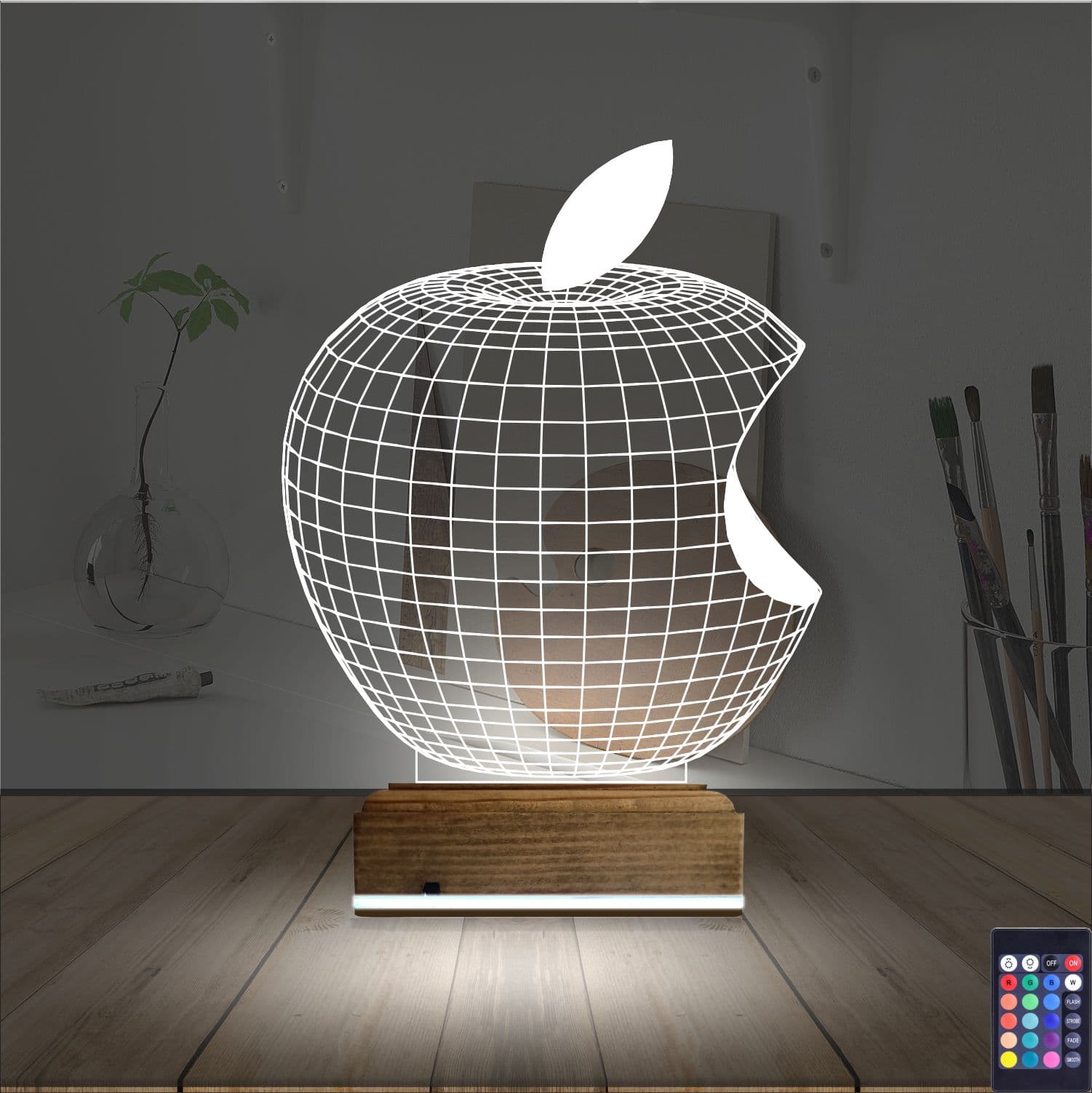 Яблоко 3D Ночник 2