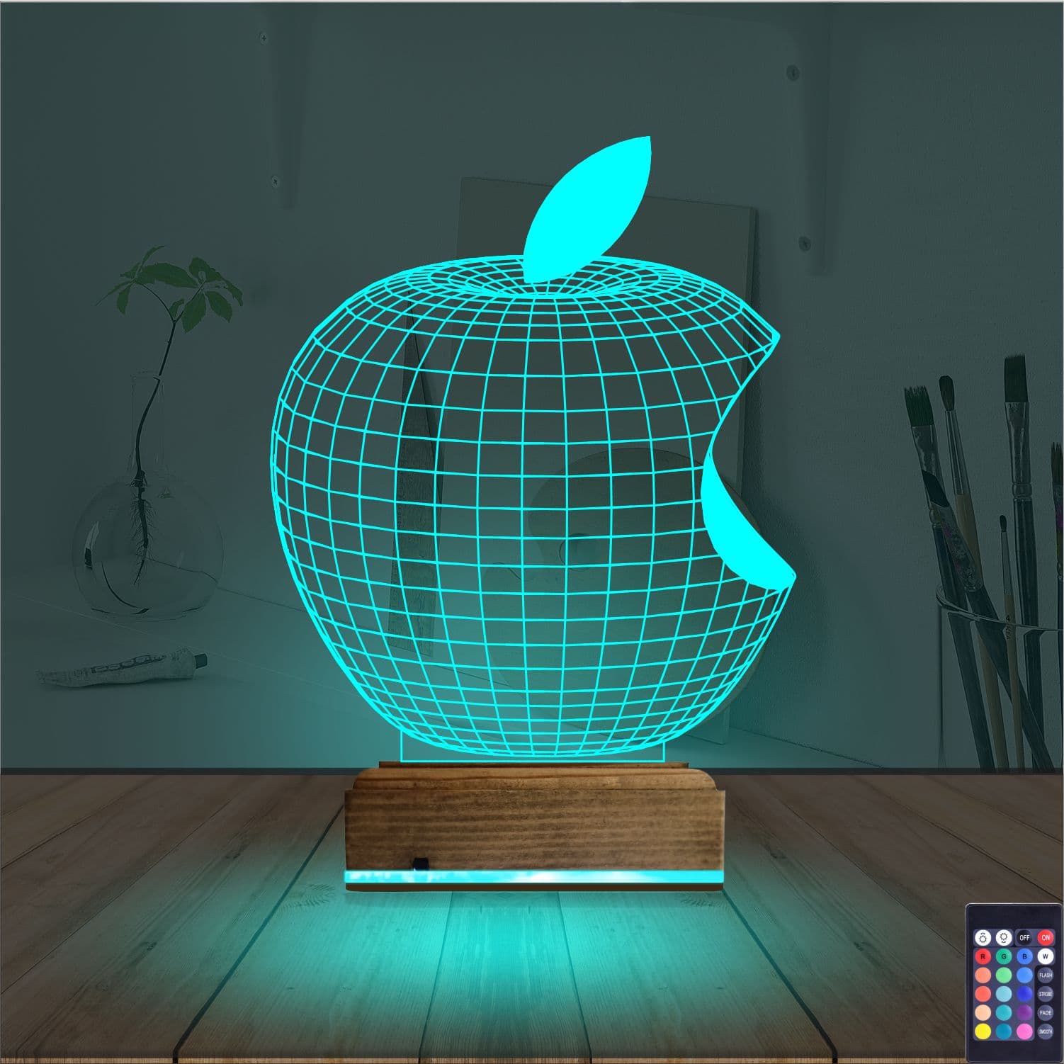 Яблоко 3D Ночник 3