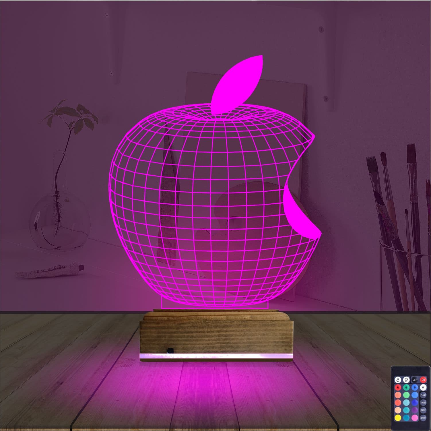 Яблоко 3D Ночник 4