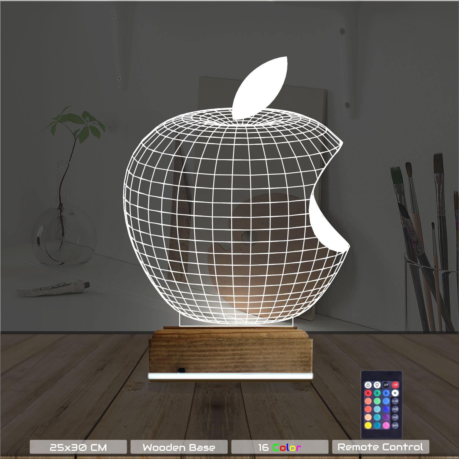 Яблоко 3D Ночник 8