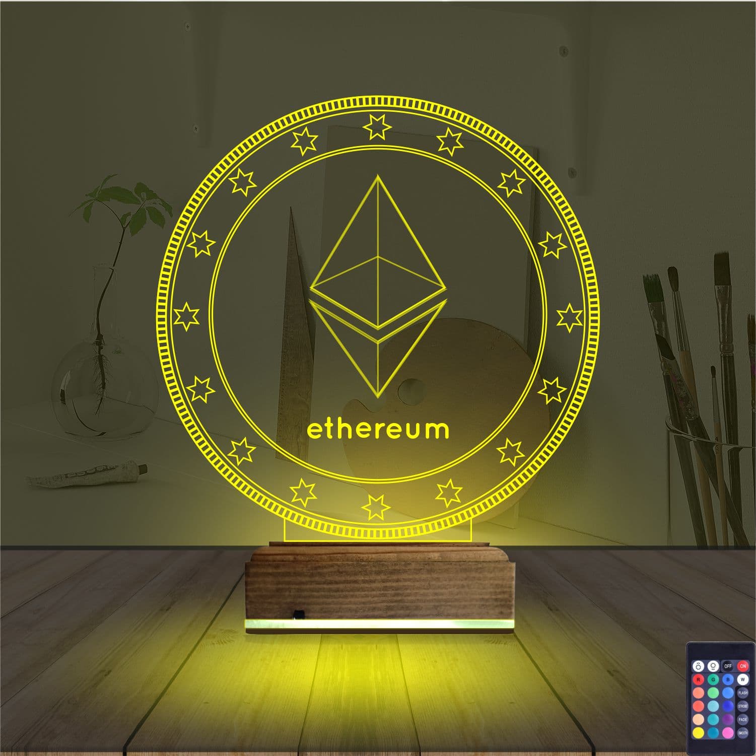 Ethereum — 3D LED Ночник | Подарок криптоэнтузиасту 5
