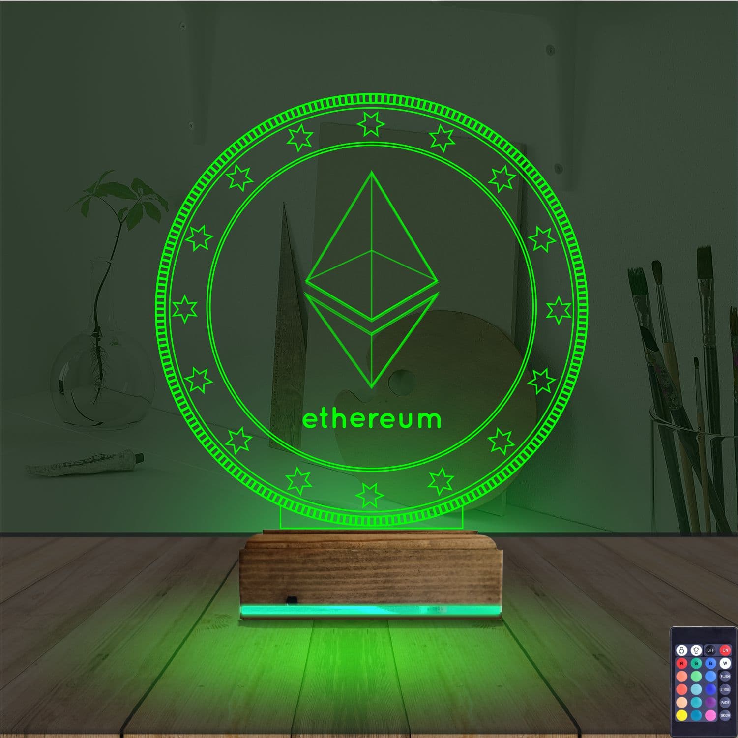 Ethereum — 3D LED Ночник | Подарок криптоэнтузиасту 6