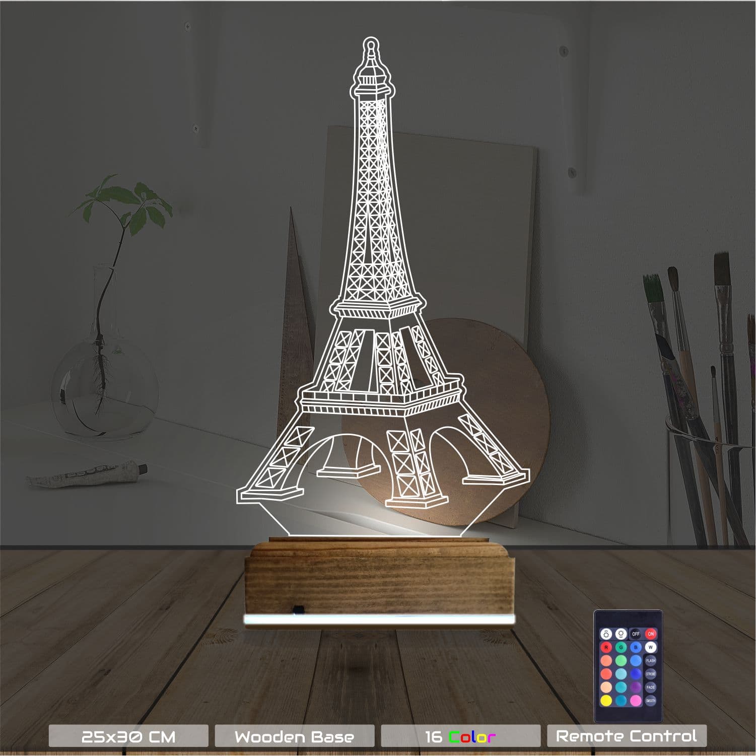 Эйфелева башня 3D Ночник 8