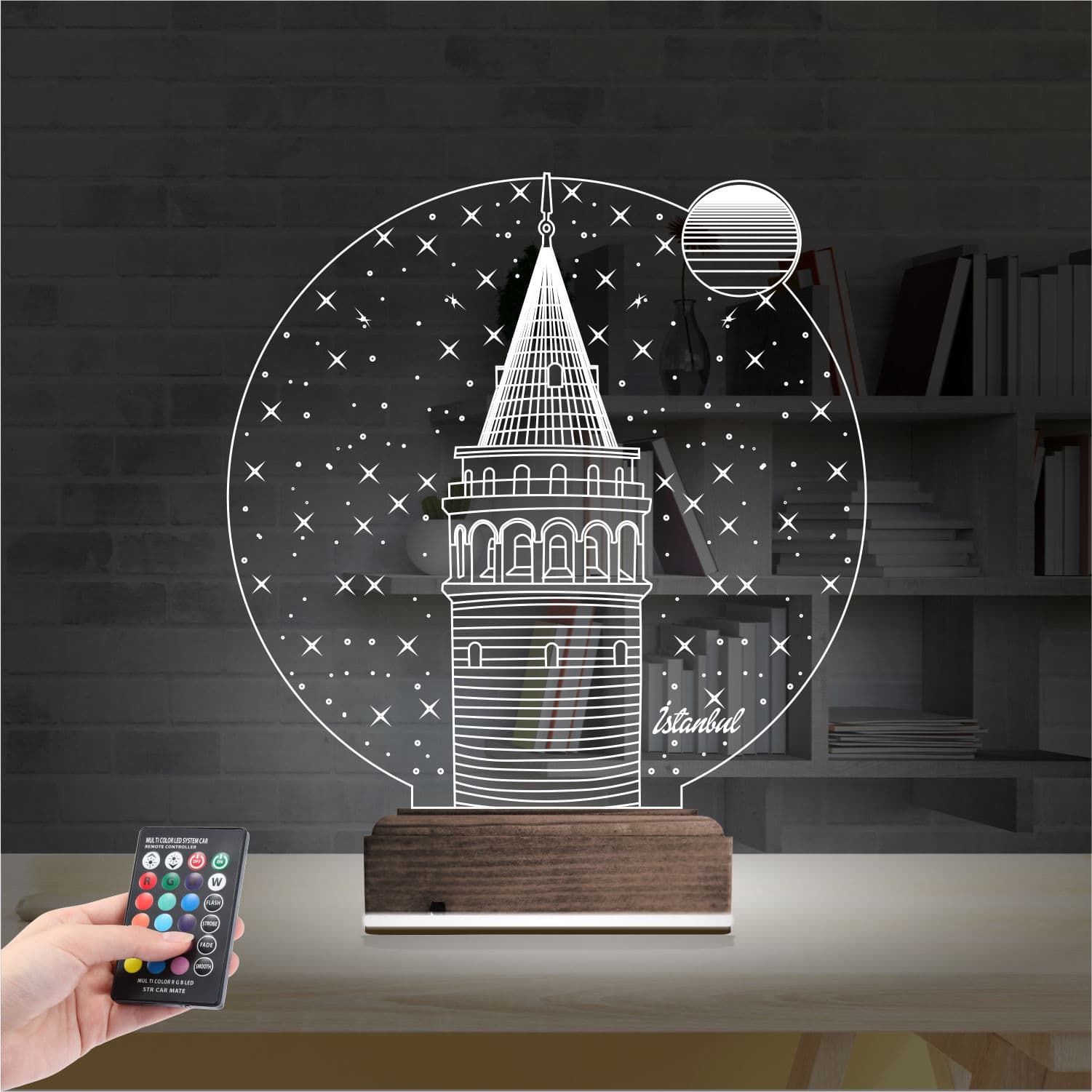 Галатская башня — 3D LED Ночник | Подарок путешественнику 2