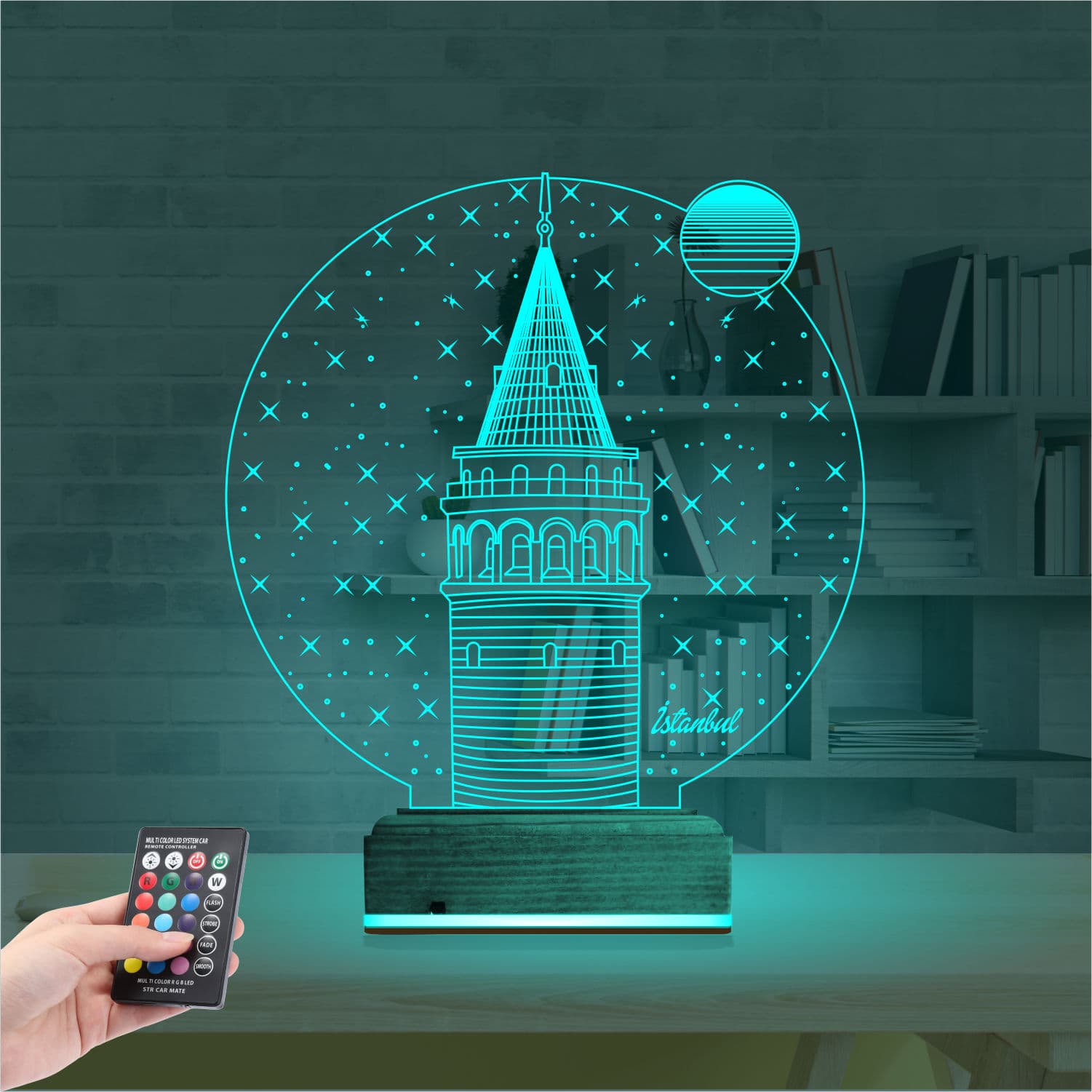 Галатская башня — 3D LED Ночник | Подарок путешественнику 3