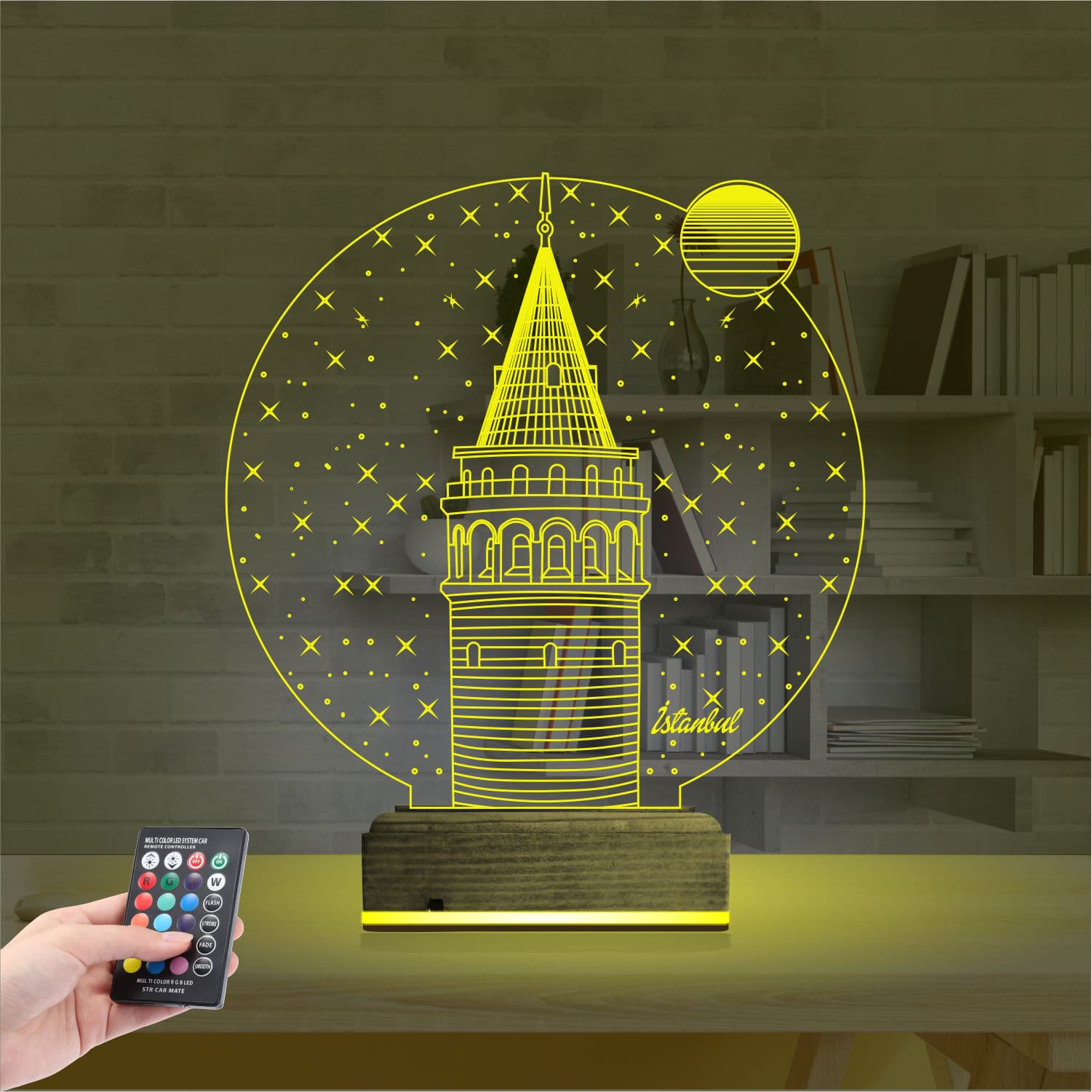 Галатская башня — 3D LED Ночник | Подарок путешественнику 5