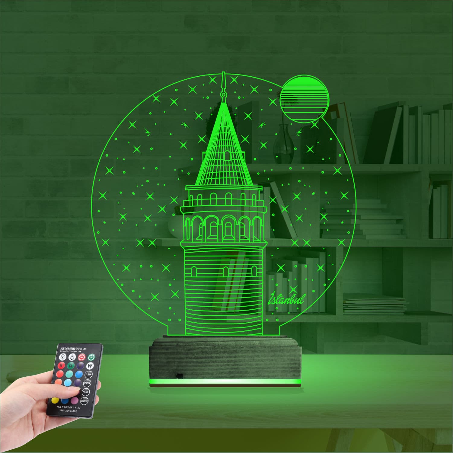 Галатская башня — 3D LED Ночник | Подарок путешественнику 6