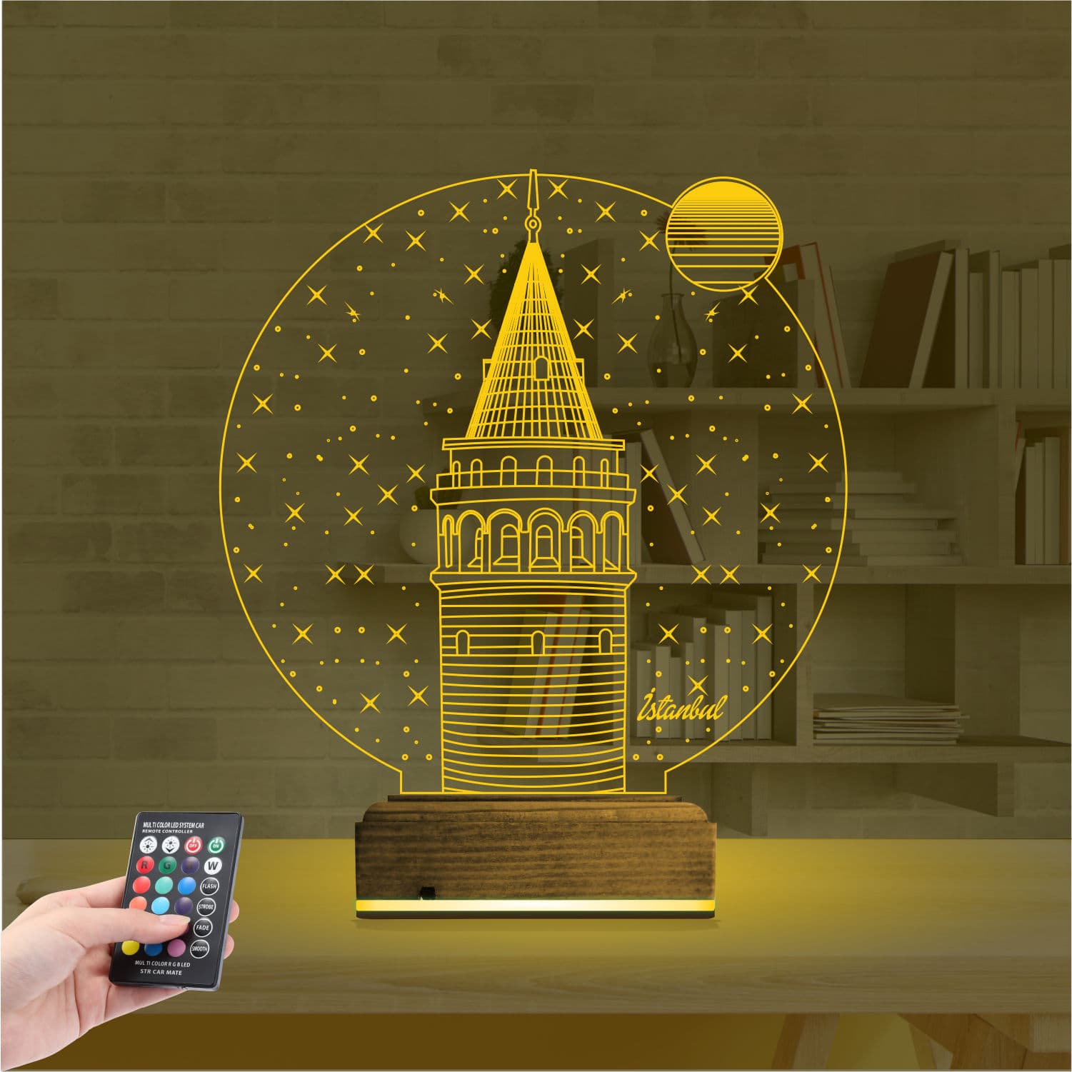 Галатская башня — 3D LED Ночник | Подарок путешественнику 8