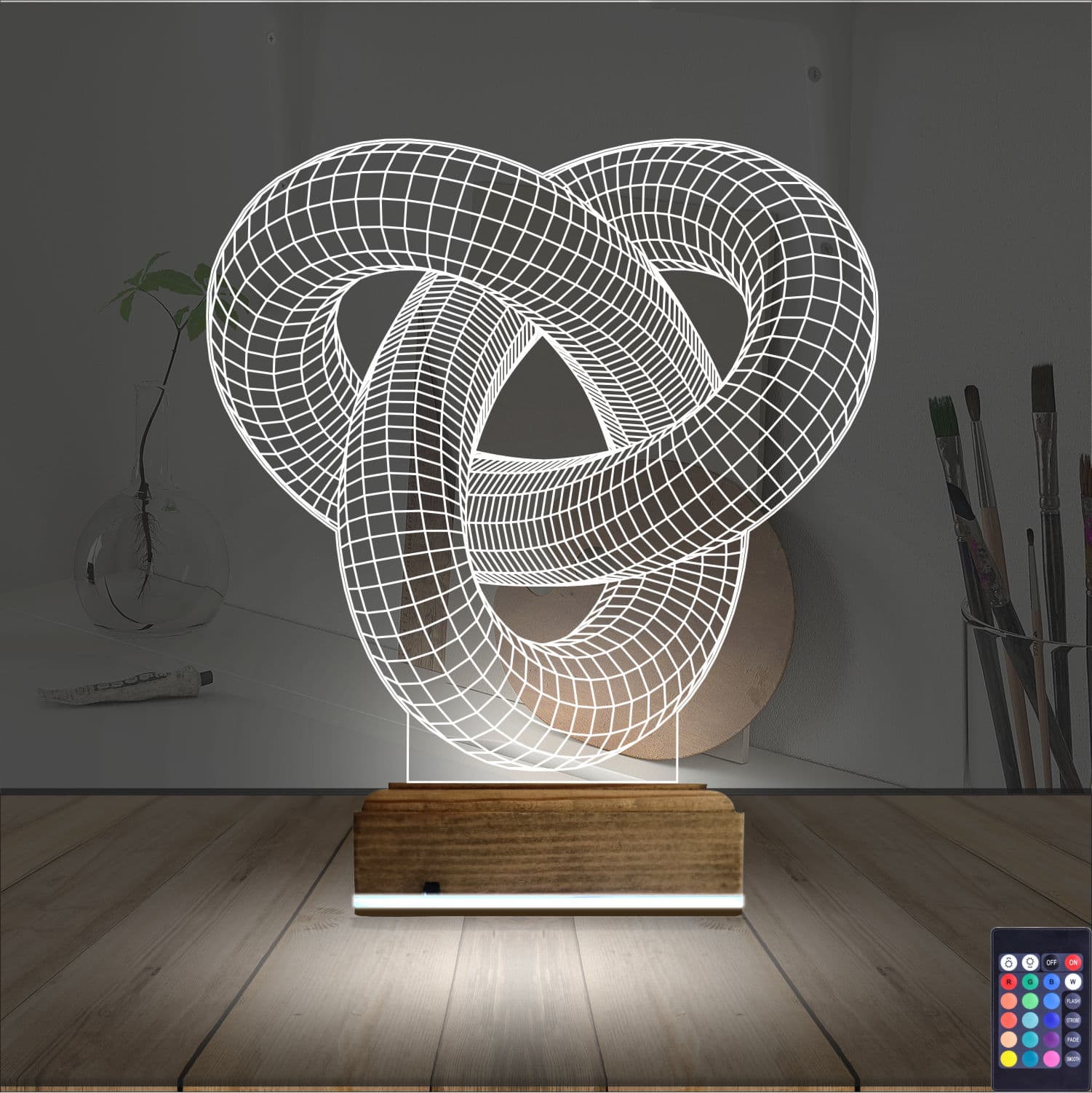 Бесконечный узел — 3D LED Ночник | Подарок для дома 2