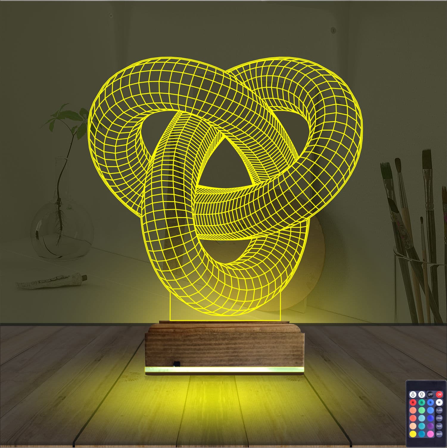 Бесконечный узел — 3D LED Ночник | Подарок для дома 5