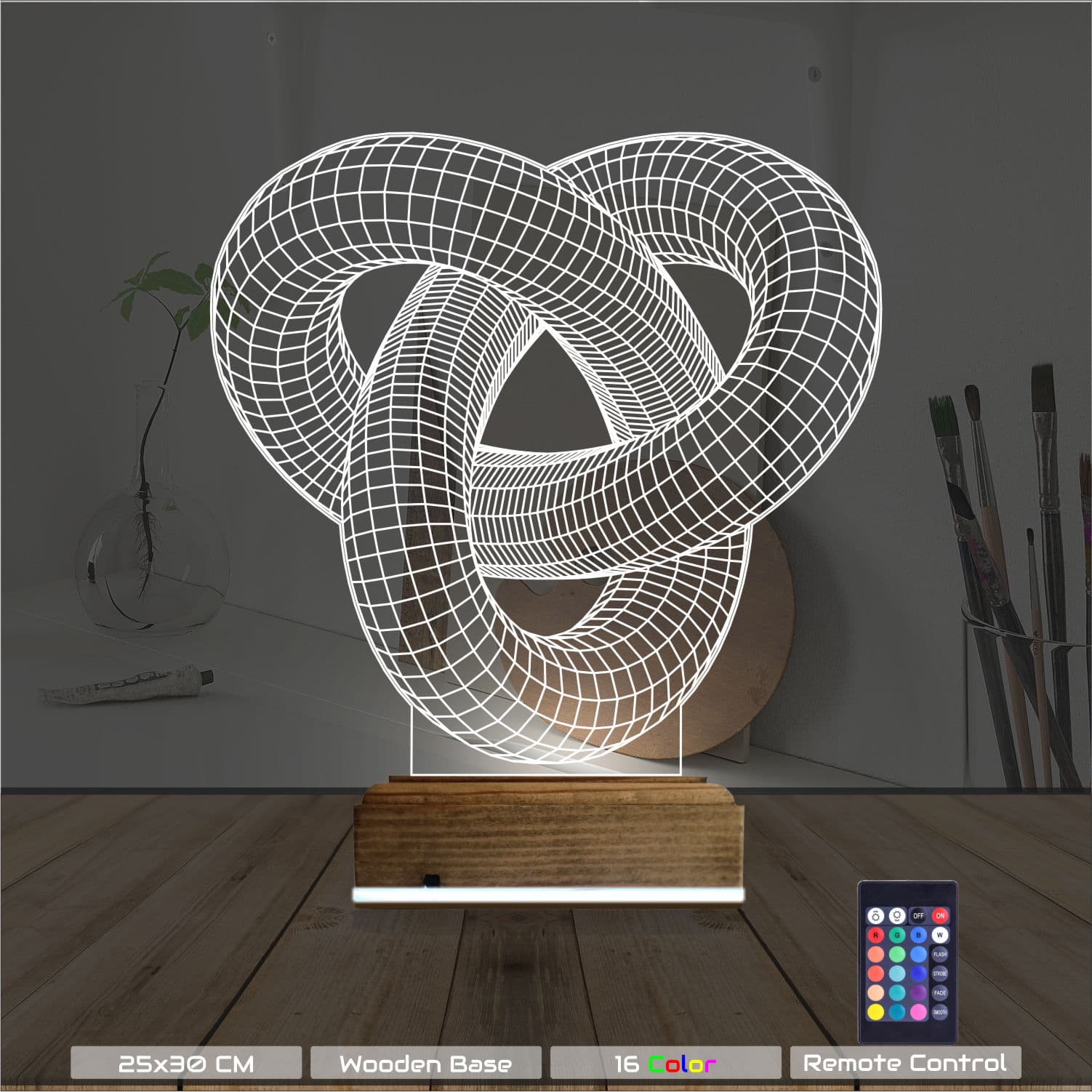 Бесконечный узел — 3D LED Ночник | Подарок для дома 8