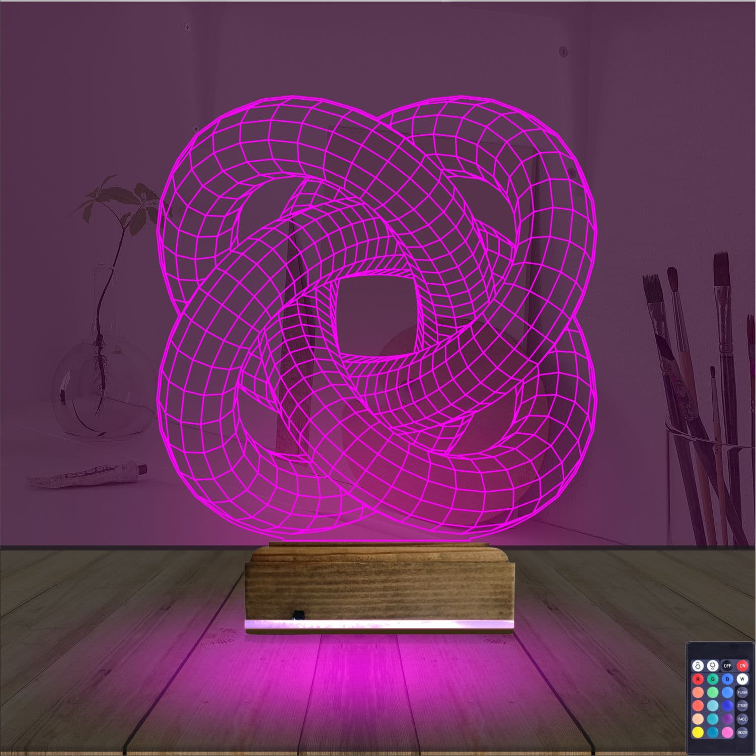 Абстрактный узел 3D Ночник 4