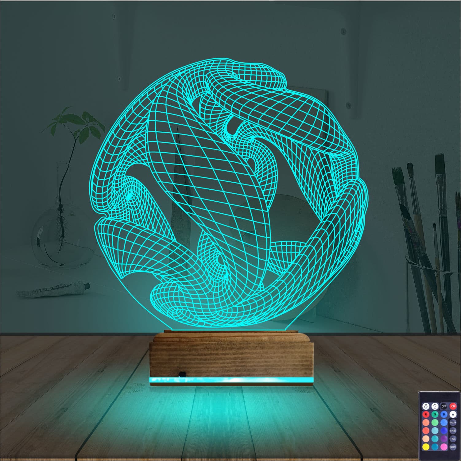 Абстрактная Сфера 3D Ночник 3