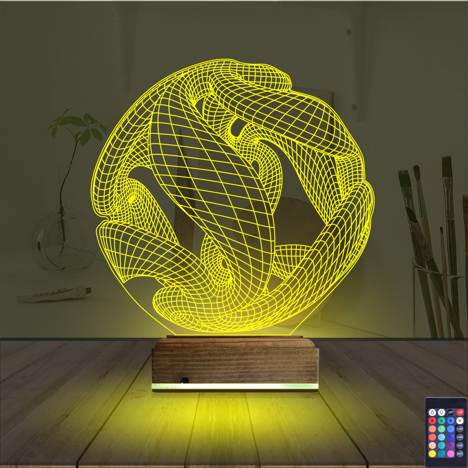 Абстрактная Сфера 3D Ночник 5