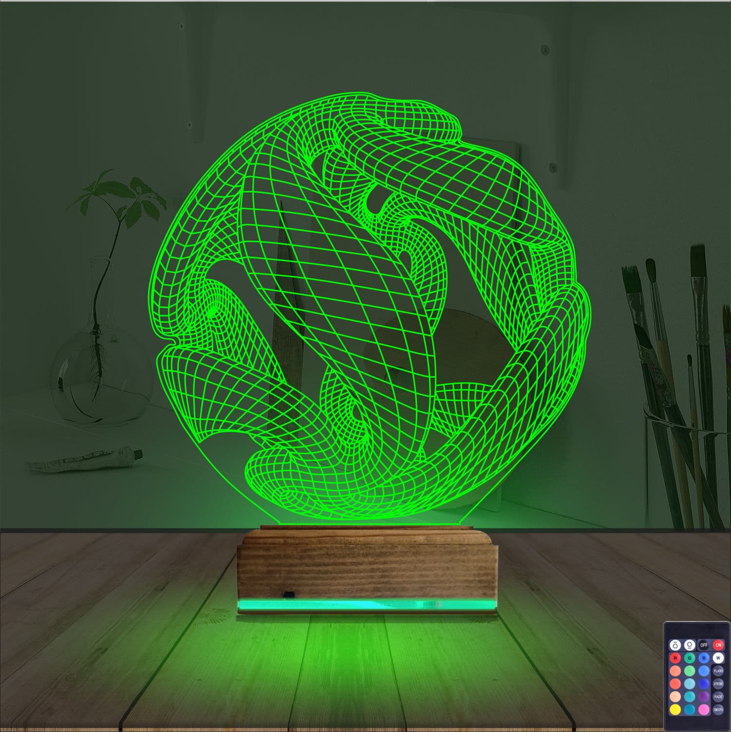 Абстрактная Сфера 3D Ночник 6