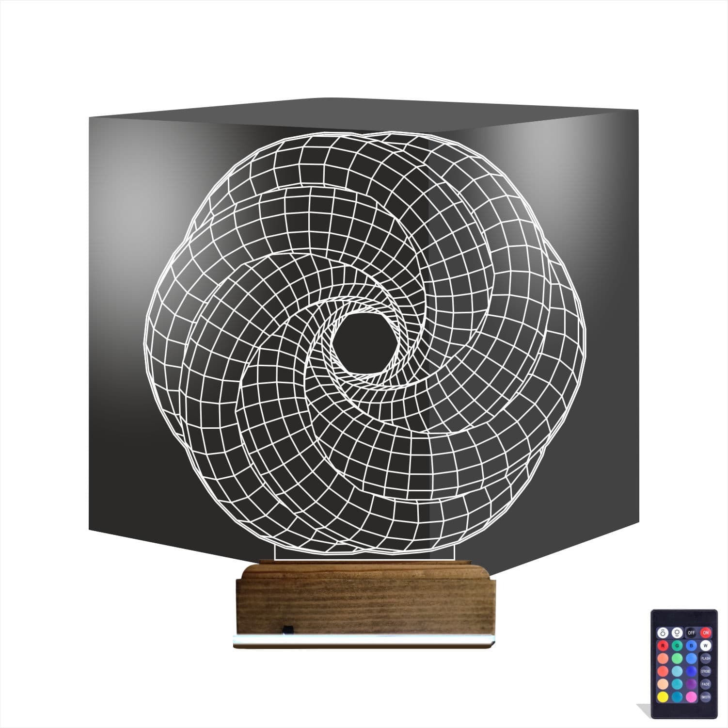 Абстрактная Иллюзия — 3D LED Ночник | Стильный подарок 1