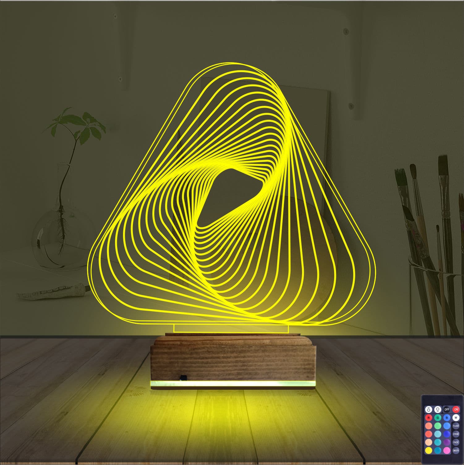 Абстрактная Спираль — 3D LED Ночник | Подарок на день рождения 5