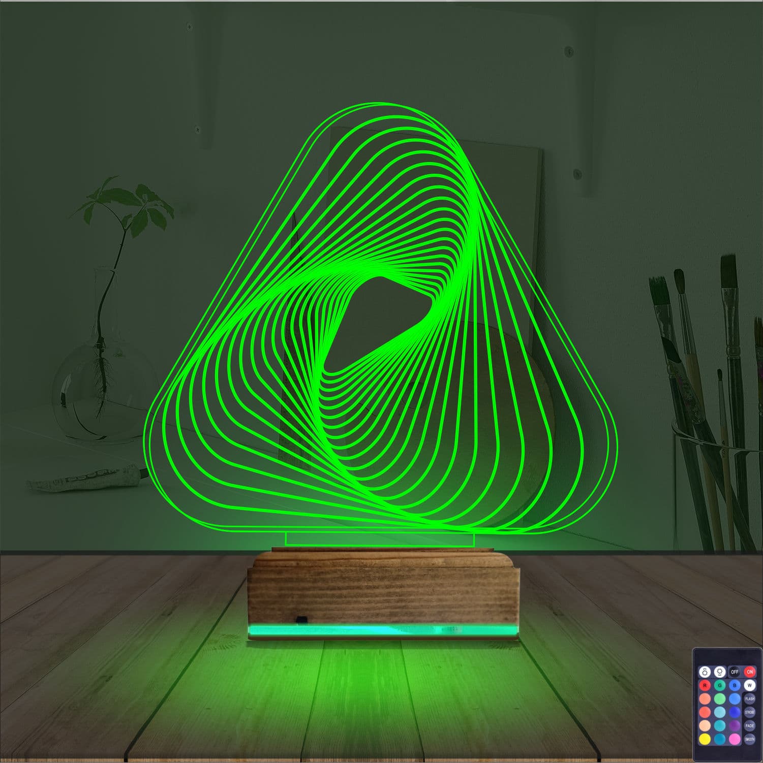 Абстрактная Спираль — 3D LED Ночник | Подарок на день рождения 6