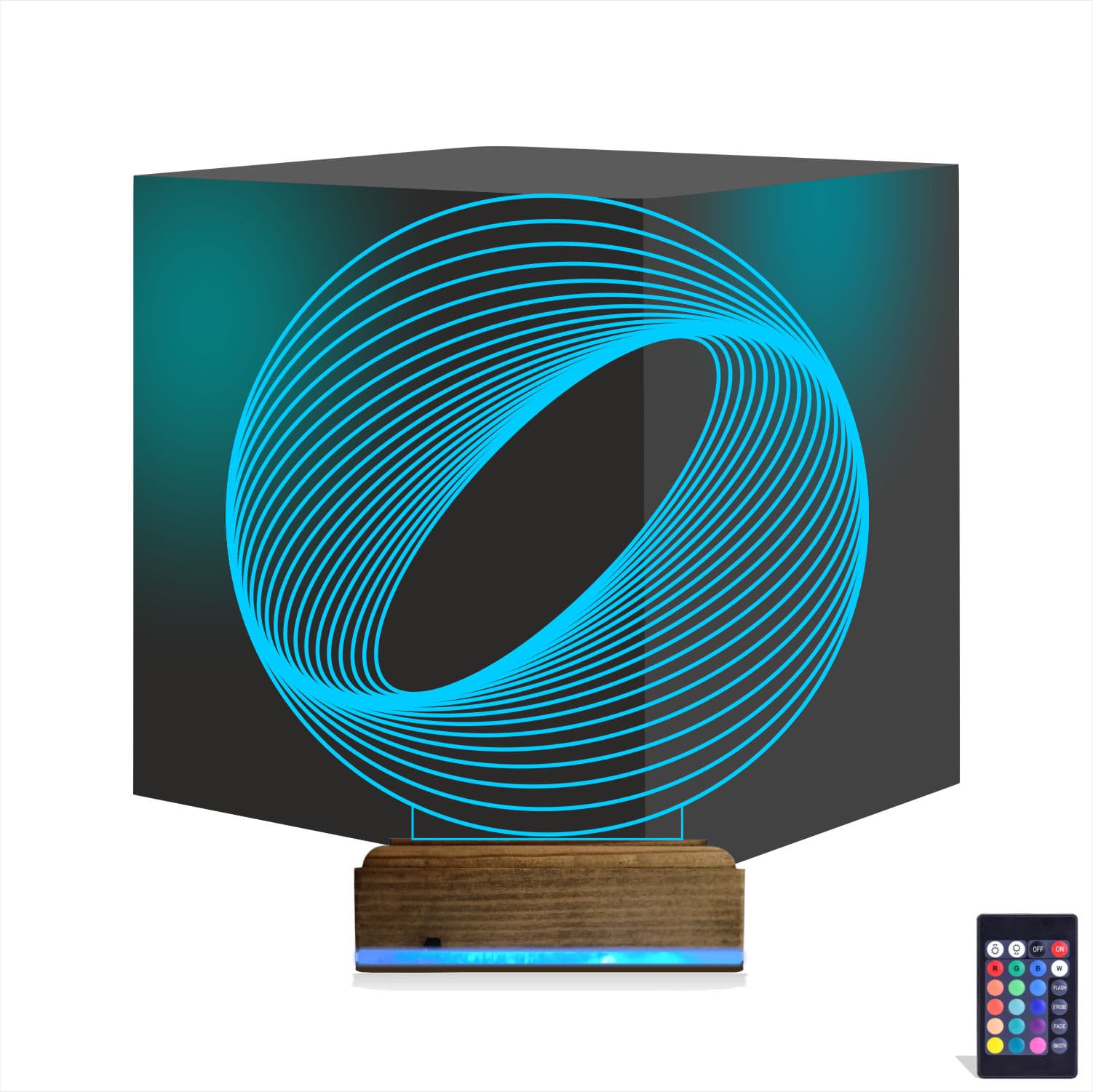 Абстрактная сфера — 3D LED Ночник | Оригинальный подарок 1