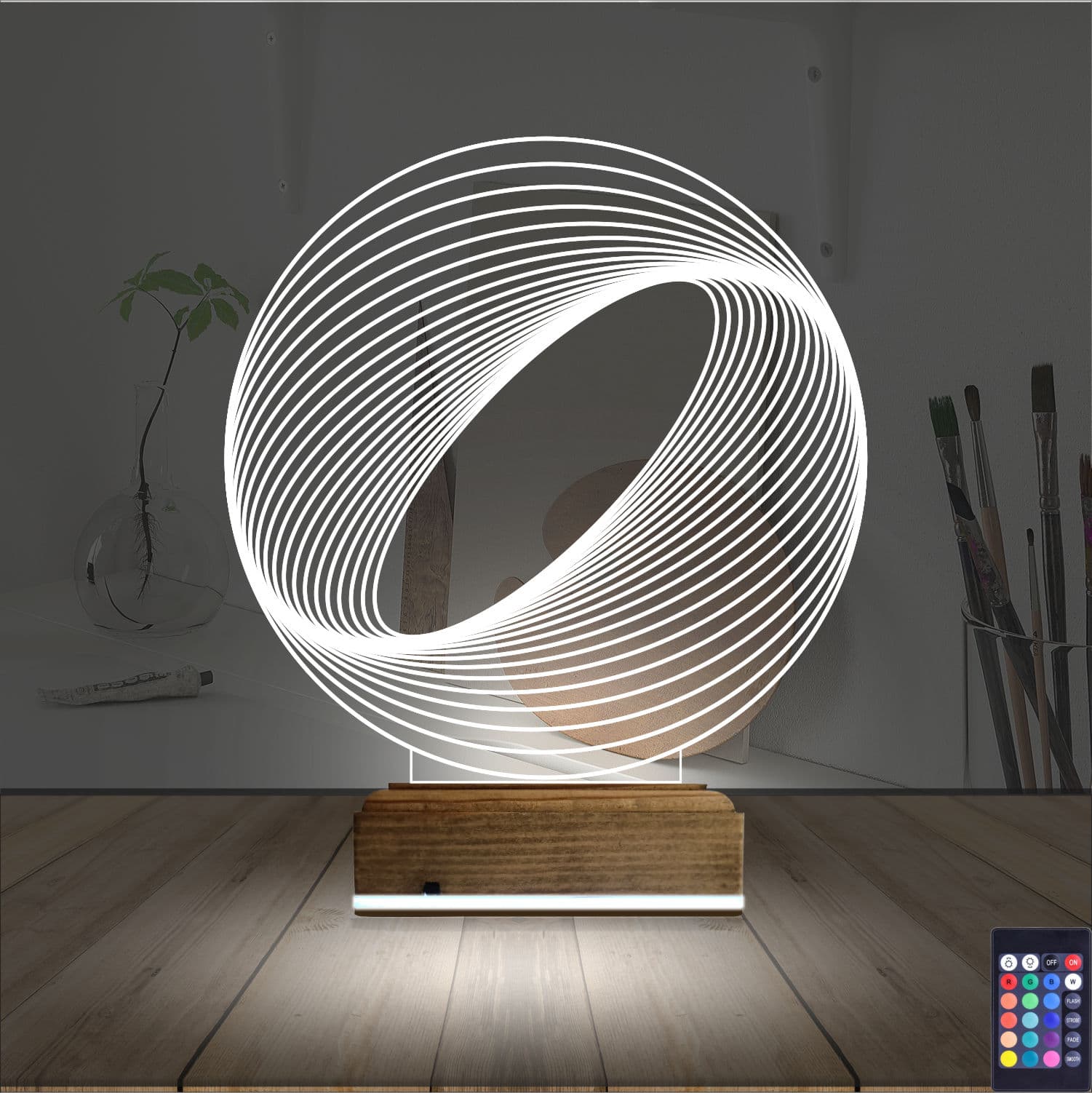 Абстрактная сфера — 3D LED Ночник | Оригинальный подарок 2