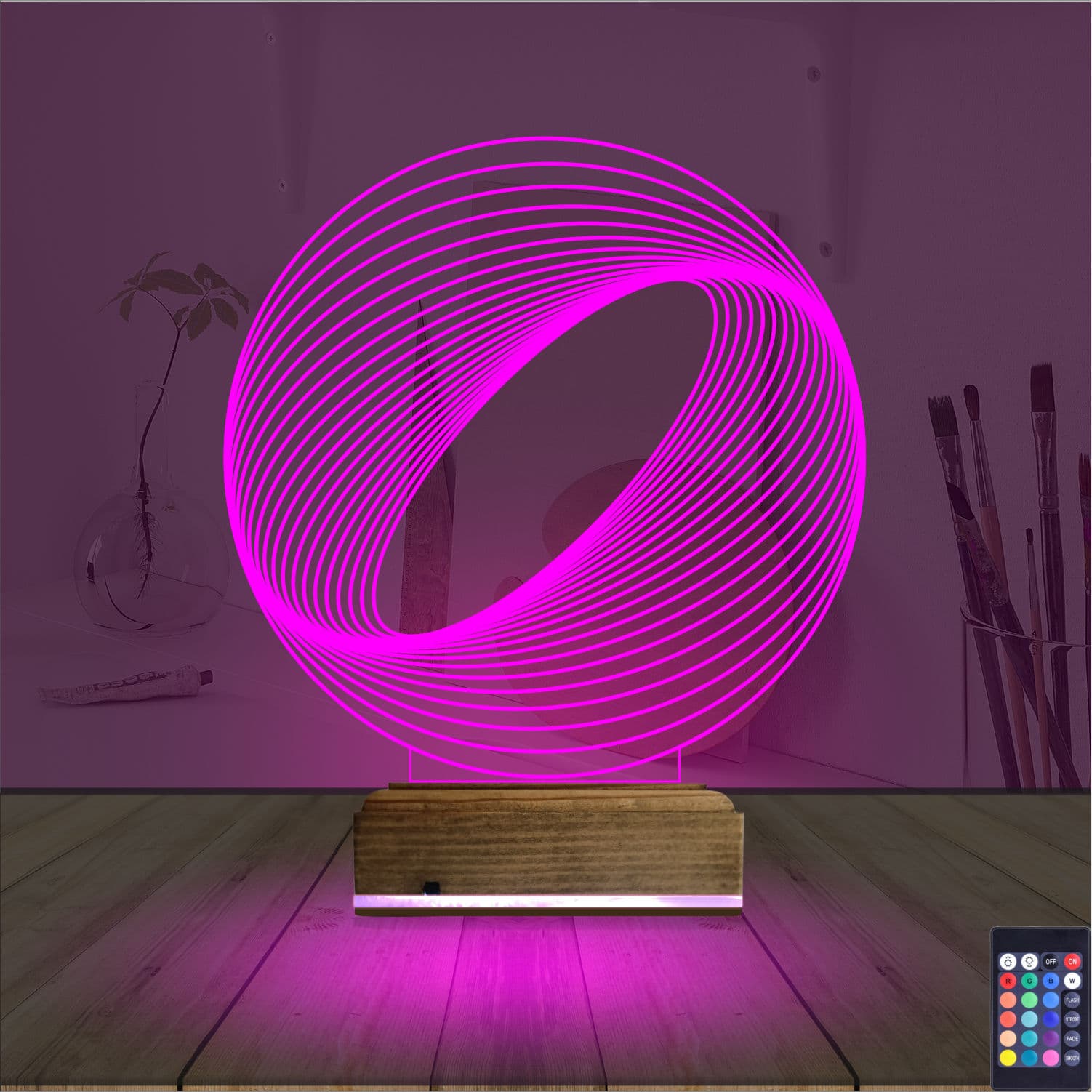 Абстрактная сфера — 3D LED Ночник | Оригинальный подарок 4