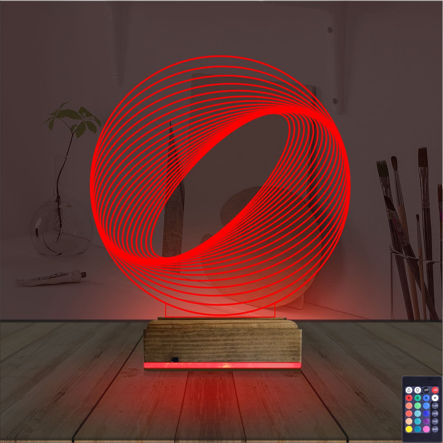 Абстрактная сфера — 3D LED Ночник | Оригинальный подарок 7