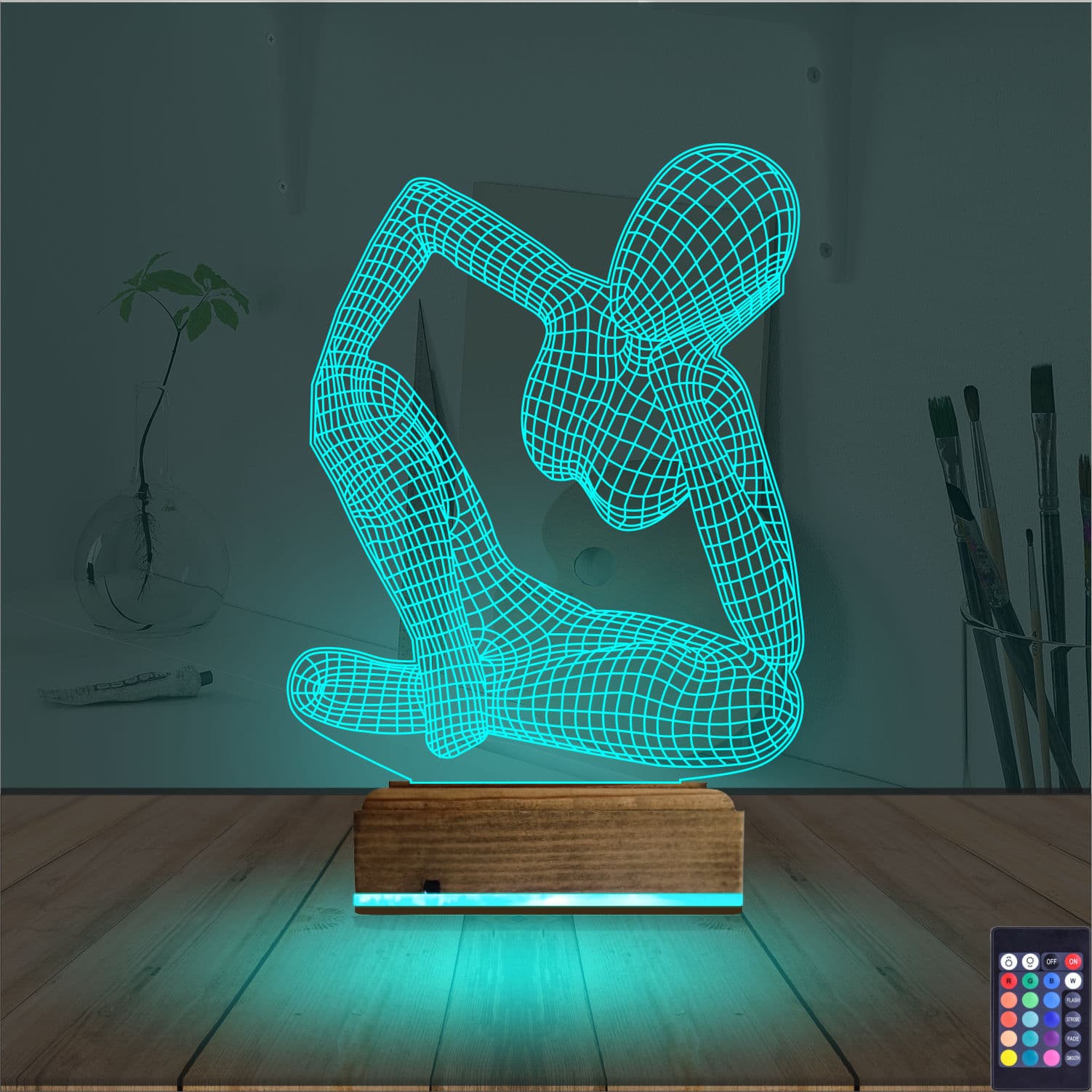 Мыслитель — 3D LED Ночник | Стильный подарок для дома 3